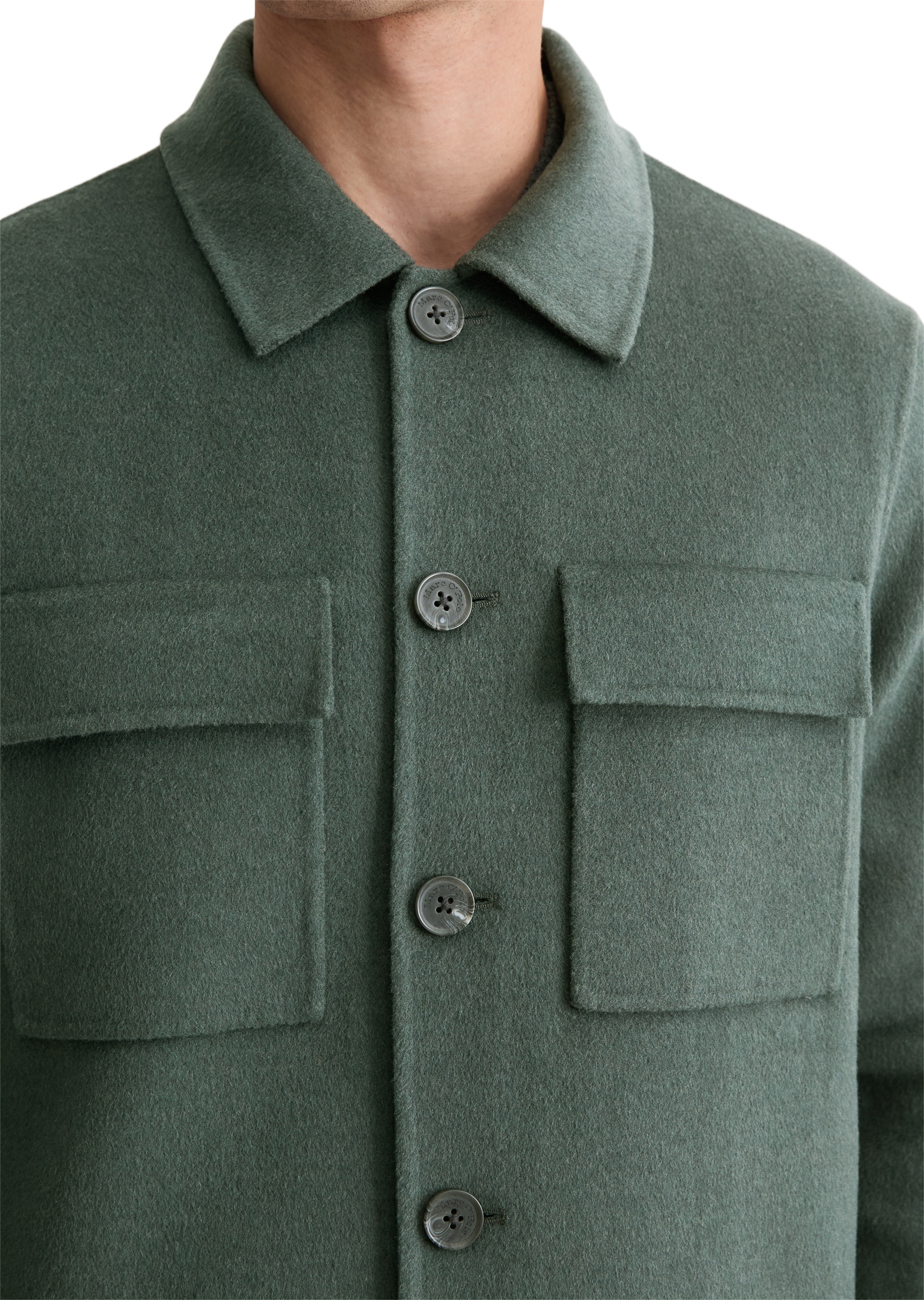 Marc O'Polo Outdoorjacke »aus hochwertigem Schafwoll-Mix«, ohne Kapuze