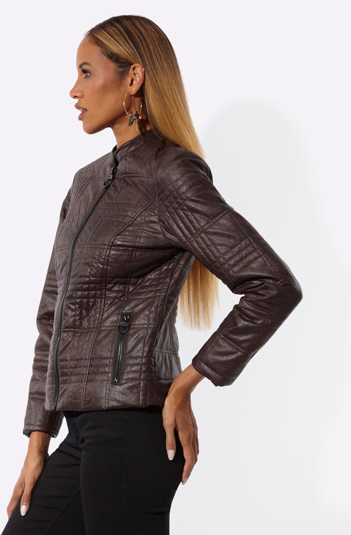 Mainpol Jackenblazer »Lederimitat-Blazer«