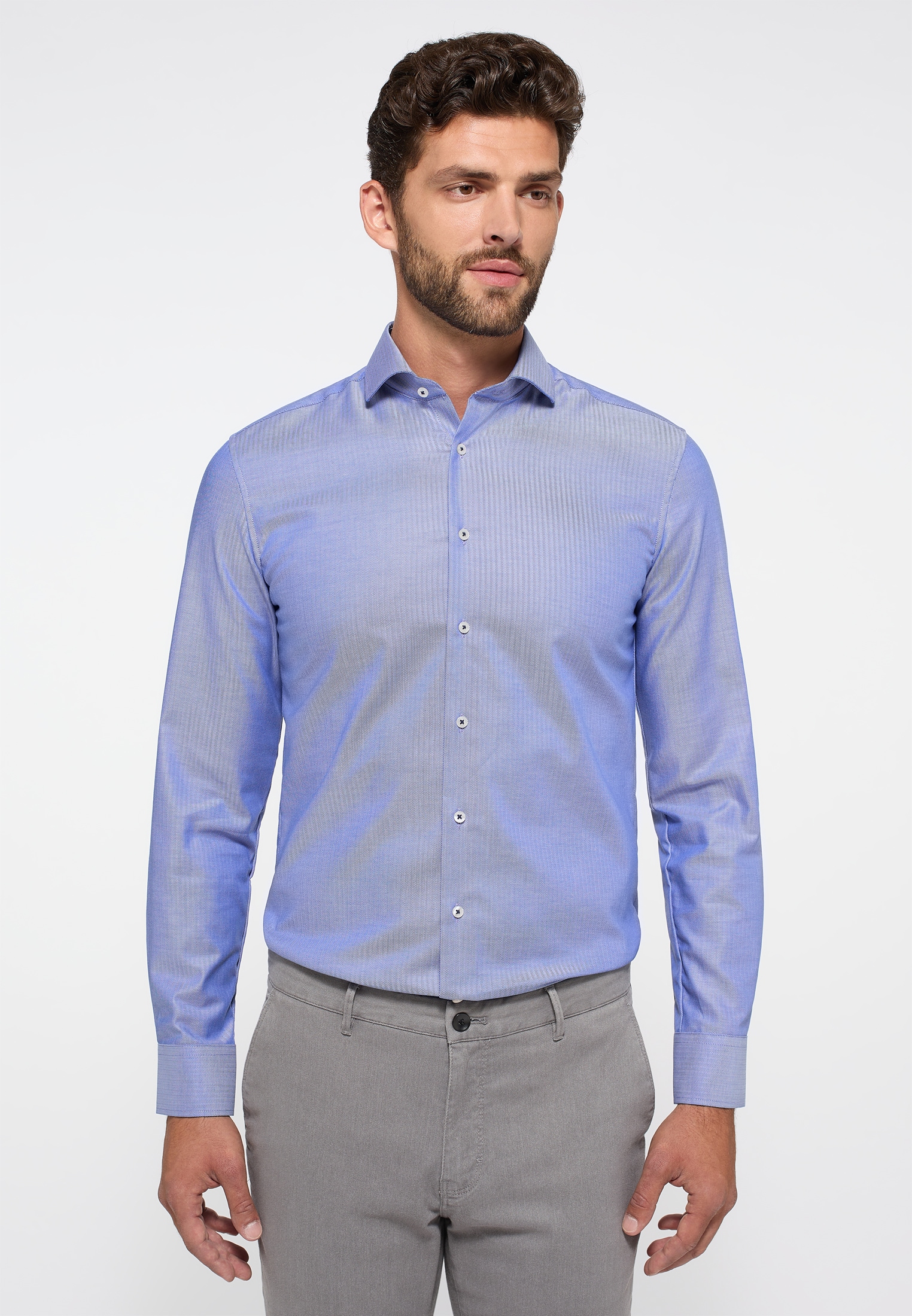 Eterna Langarmhemd "SLIM FIT" NON IRON (bügelfrei) günstig online kaufen