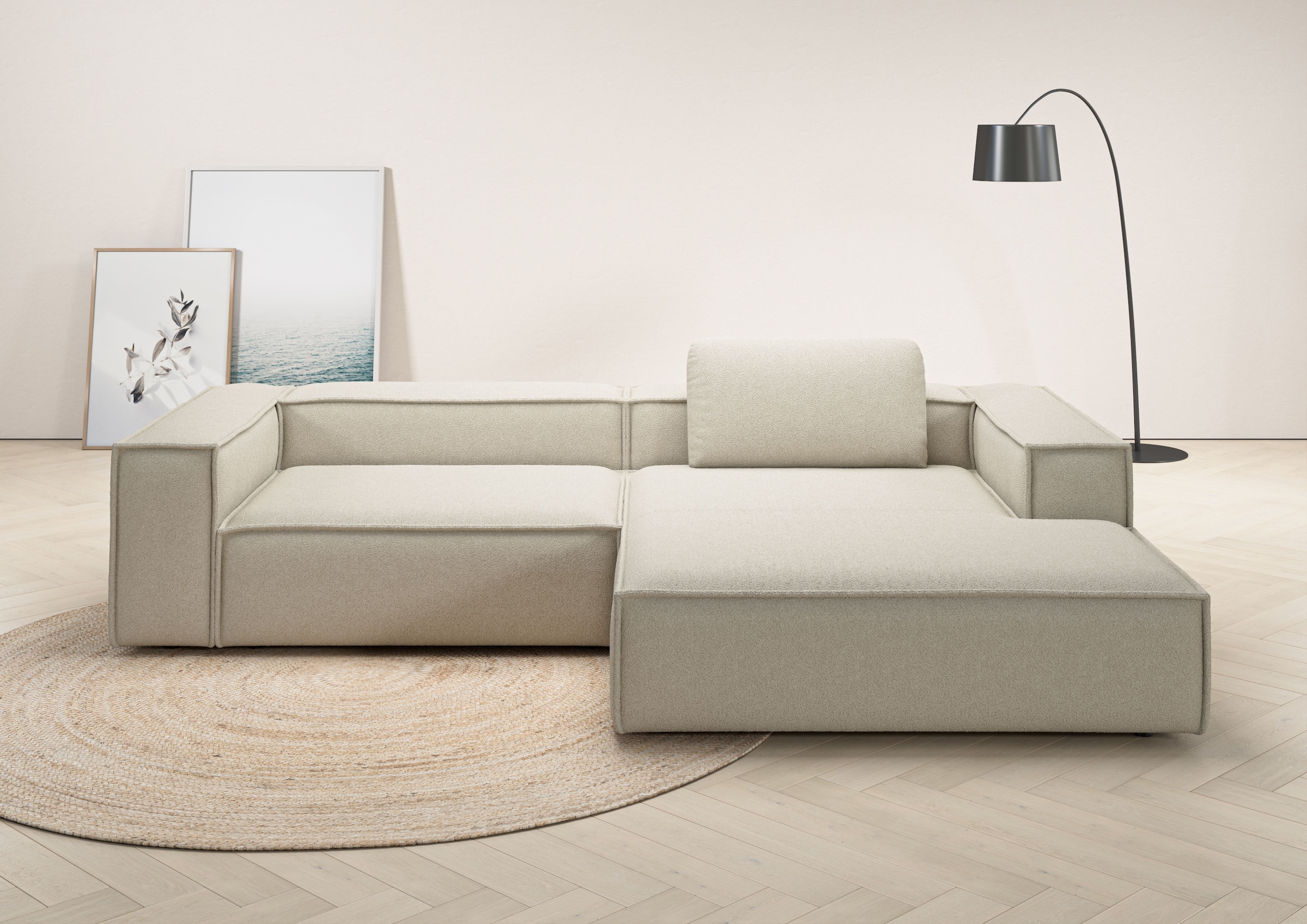 Places of Style Ecksofa "Watertown, modernes XXL L-Form, 306 cm breit", Gro günstig online kaufen