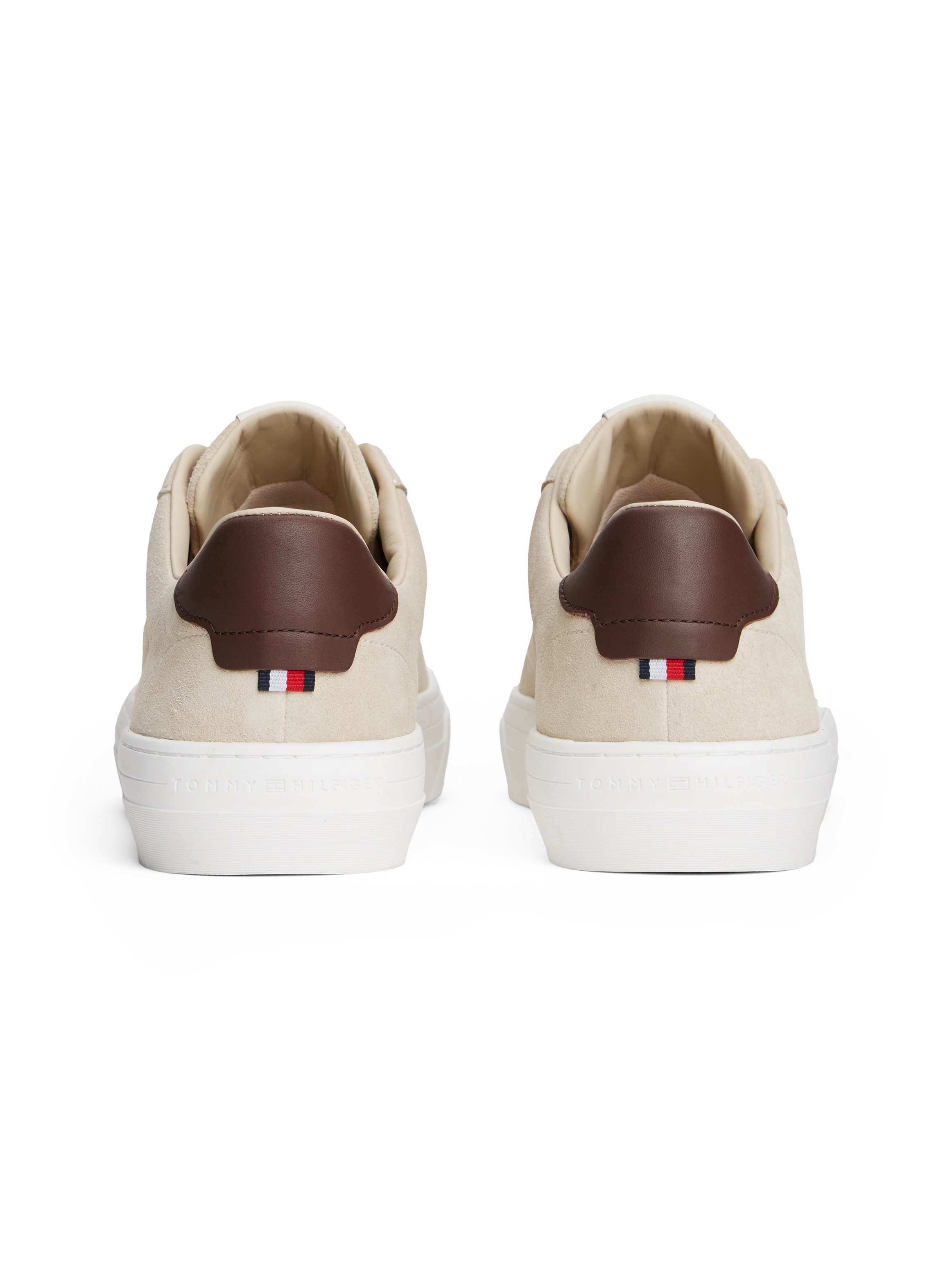 Tommy Hilfiger Sneaker »PREMIUM DRESS CUPSOLE SUEDE«, Freizeitschuh, Halbschuh, Schnürer mit seitlicher Logoprägung