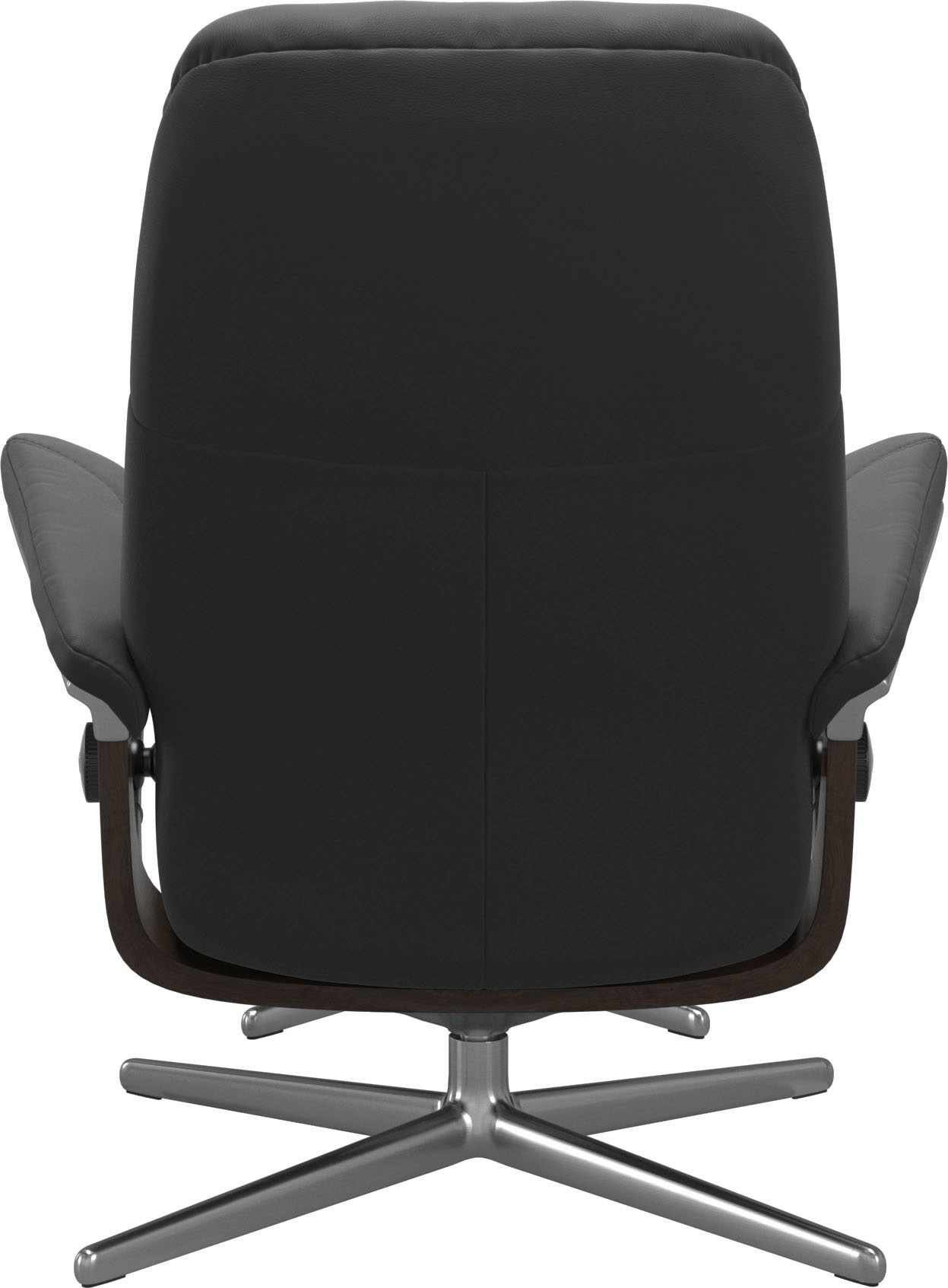 Stressless® Relaxsessel »Consul«, (Set, Relaxsessel mit Hocker), mit Hocker, mit Cross Base, Größe S, M & L, Holzakzent Wenge