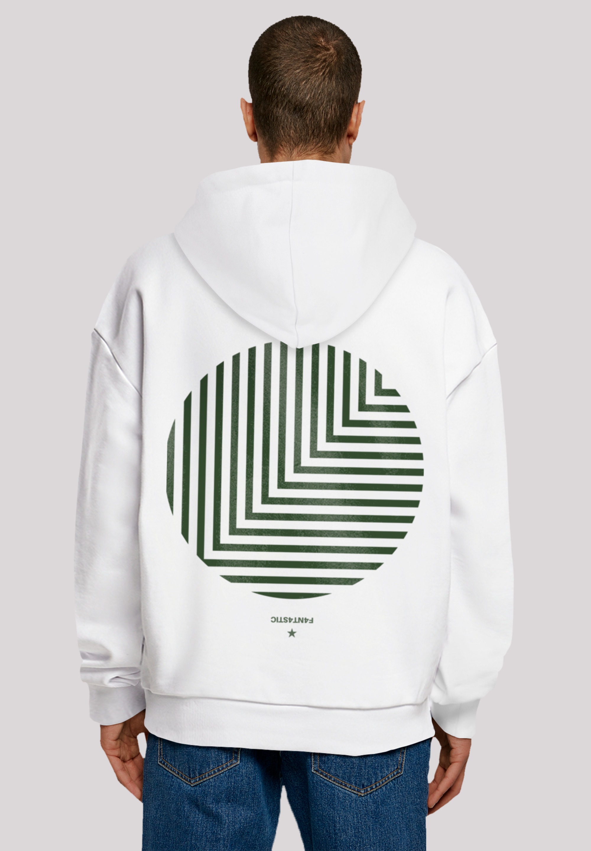 F4NT4STIC Kapuzenpullover "Geometrics Grün", Print