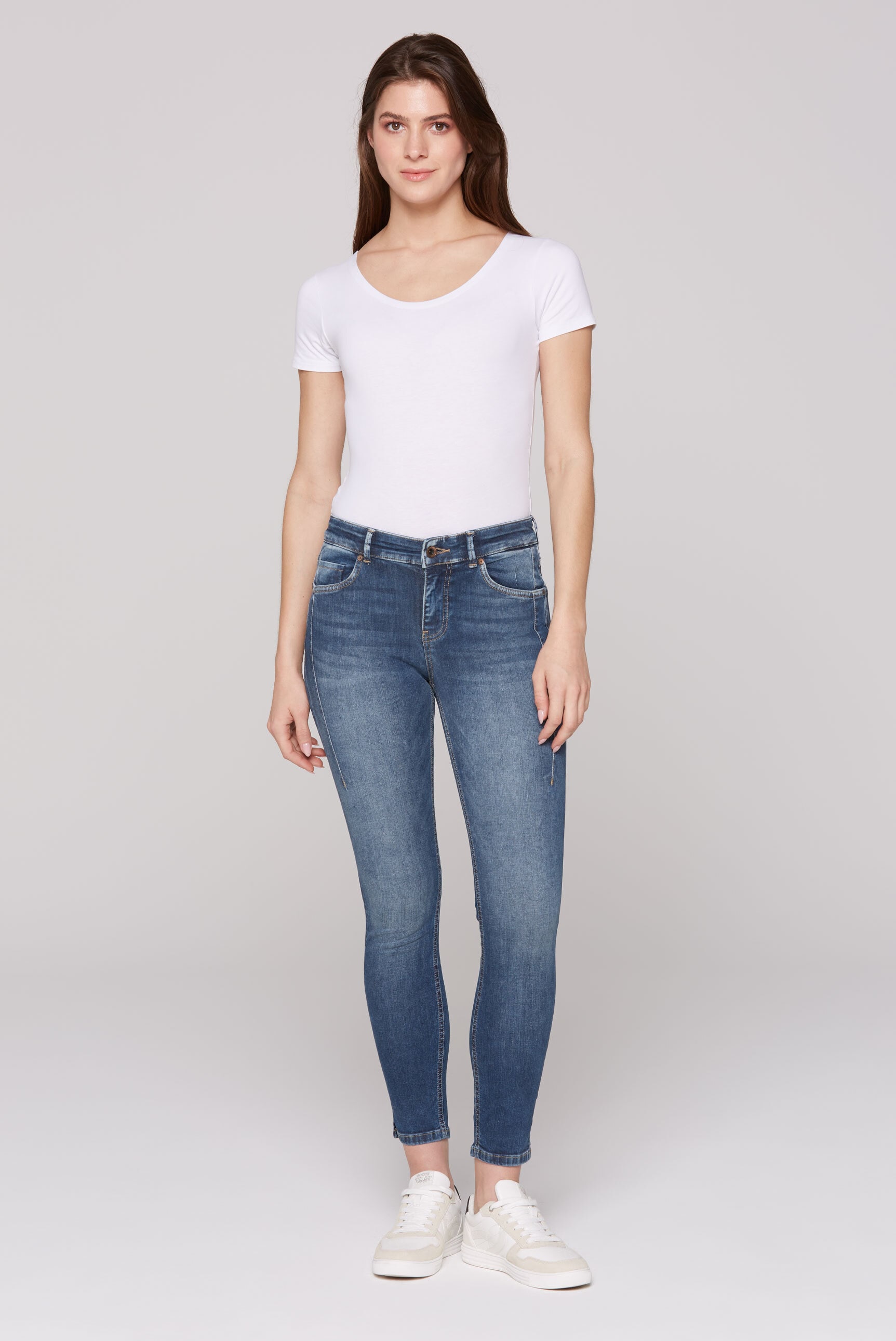 SOCCX Slim-fit-Jeans mit normaler Leibhöhe