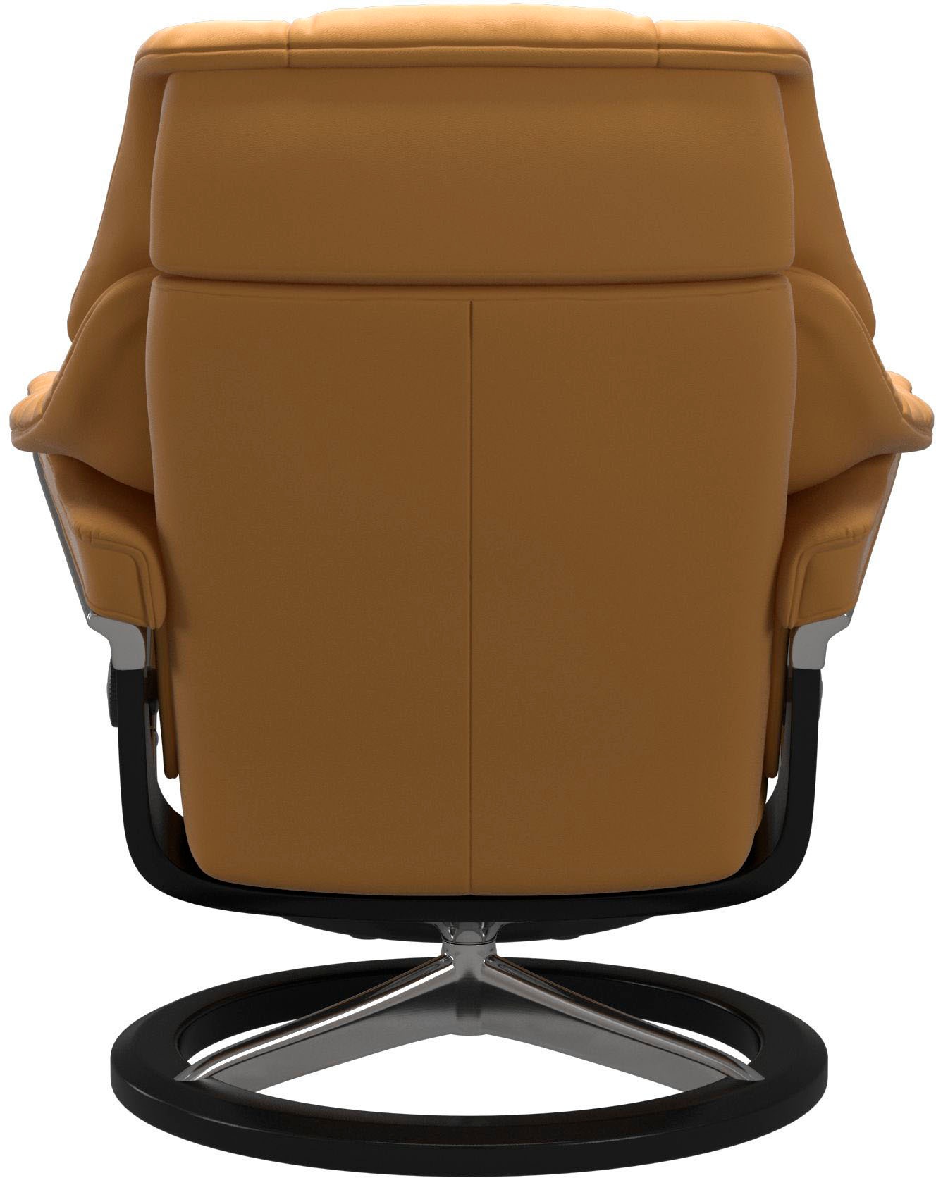 Stressless® Relaxsessel »Reno«, (Set, Relaxsessel mit Hocker), mit Hocker, mit Signature Base, Größe S, M & L, Gestell Schwarz