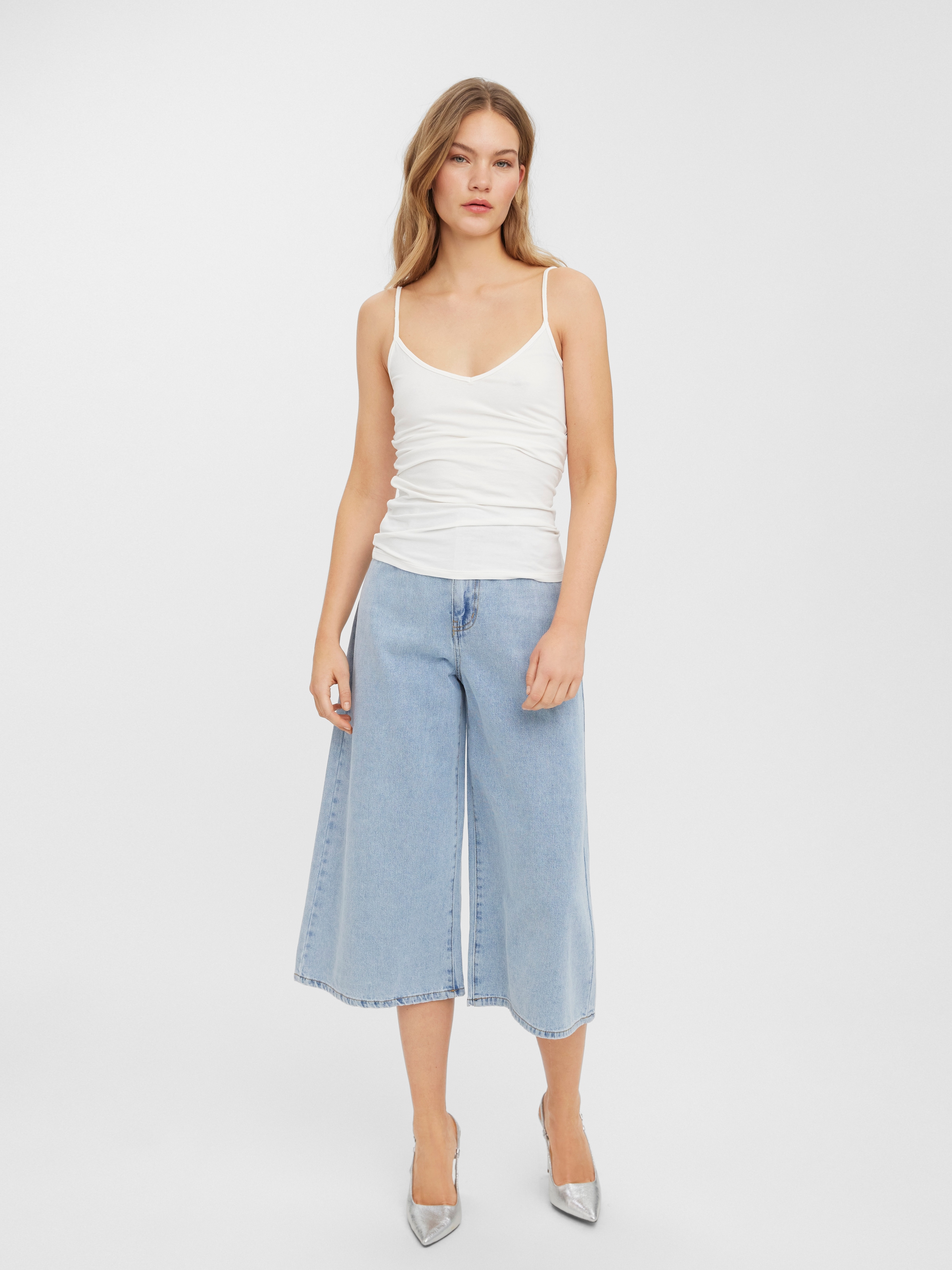 Vero Moda Spaghettitop »VMMAXI MY SOFT V SINGLET 2PACK« 2er-Pack, 2 Baumwollmischung, slim fit