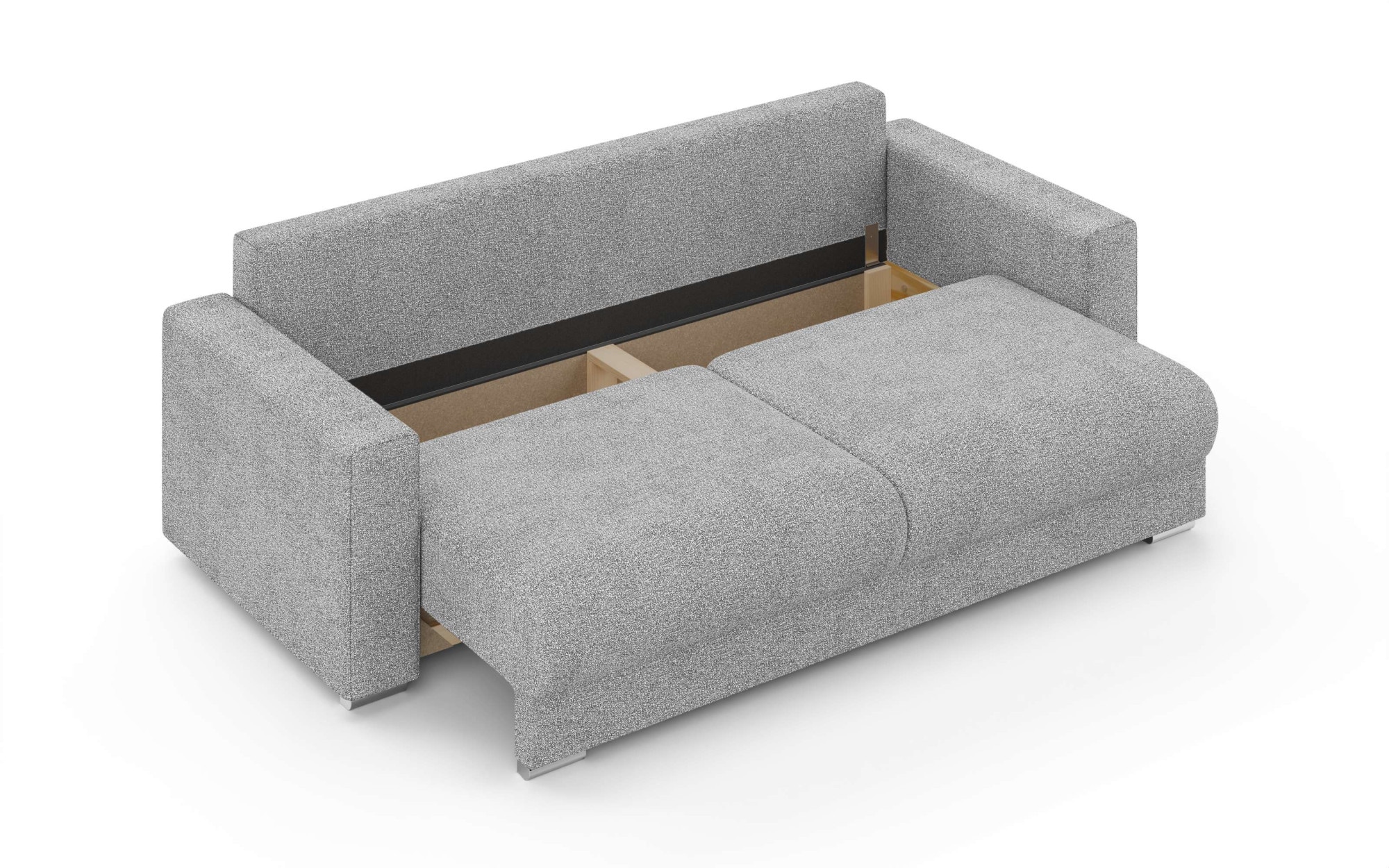 INOSIGN 3-Sitzer »Stevinson Schlafsofa mit Bettkasten, Maße B/H/T: 229/87/97 cm«, mit Wellenunterfederung, 2 Rückenkissen und 2 Zierkissen