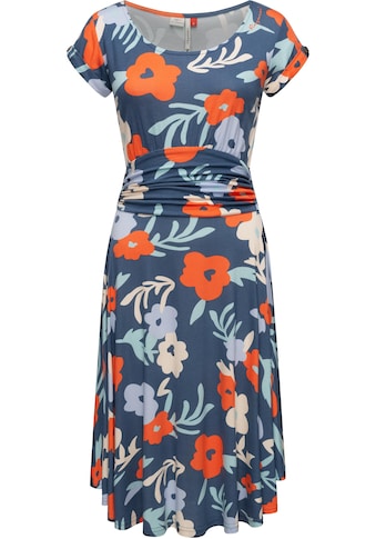 Sommerkleid »Yvone Flowers«, Leichtes Jersey-Kleid mit Taillengürtel