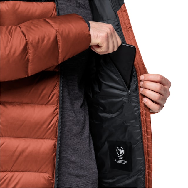 Jack Wolfskin Funktionsjacke »NEBELHORN DOWN HOODY M«, mit Kapuze, aus  recyceltem Polyamid ▷ kaufen | BAUR