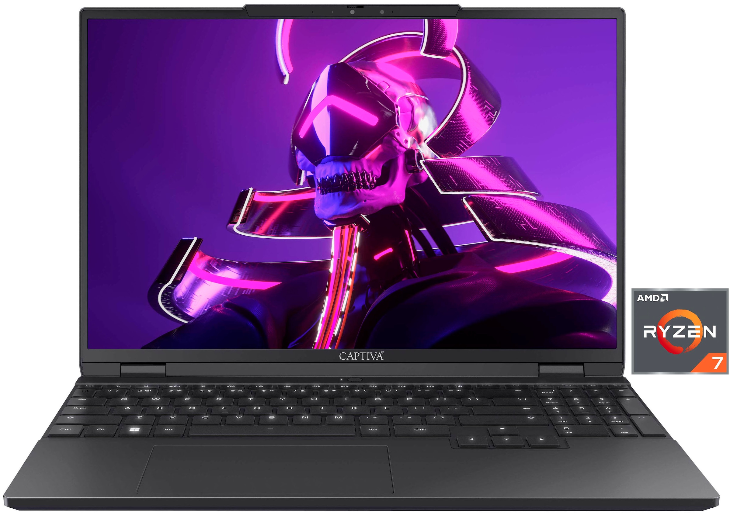 CAPTIVA Business-Notebook "Business/Office I10-1391GE", schwarz, 64 GB RAM 2.000 GB SSD, Ryzen 7, Microsoft Windows 11 Pro (64 Bit), Notebooks