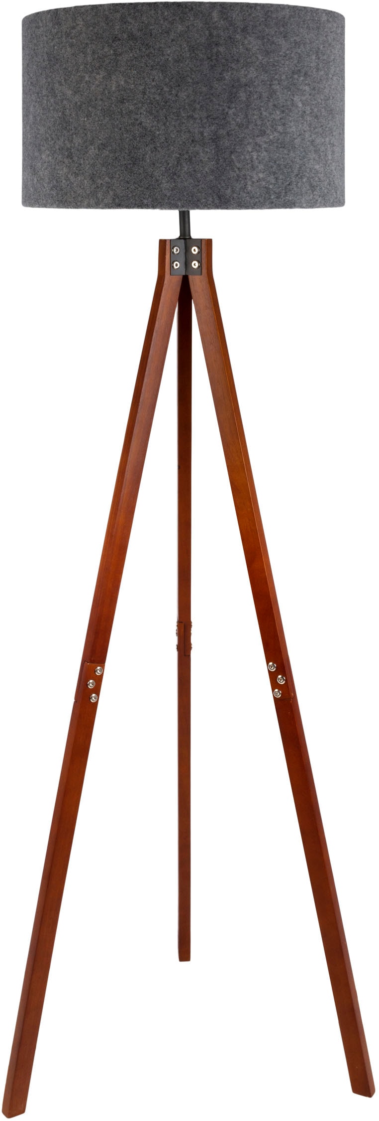 Stehlampe »Stehleuchte "FILCO" braun/grau H: 147 cm«, Inkl. Zuleitung ca. 180 cm / weiß;