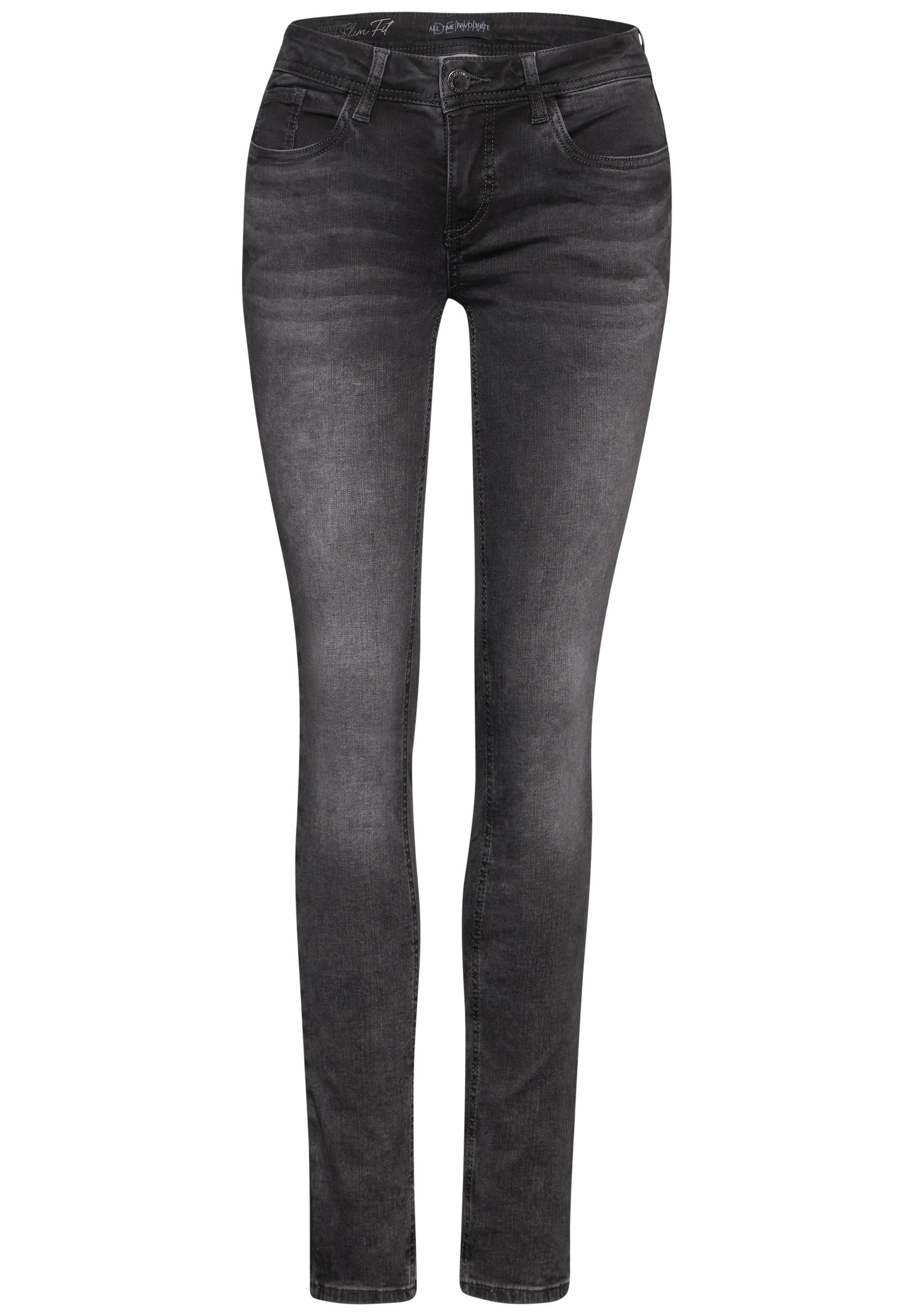 STREET ONE Slim-fit-Jeans, Middle Waist