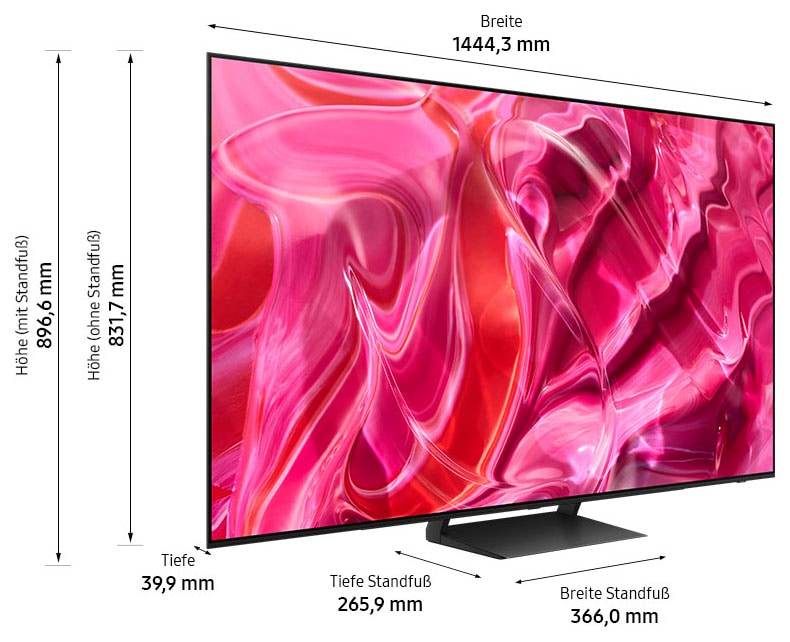 Samsung OLED-Fernseher, 163 cm/65 Zoll, Smart-TV, Neural Quantum Prozessor 4K,LaserSlim Design,Gaming Hub
