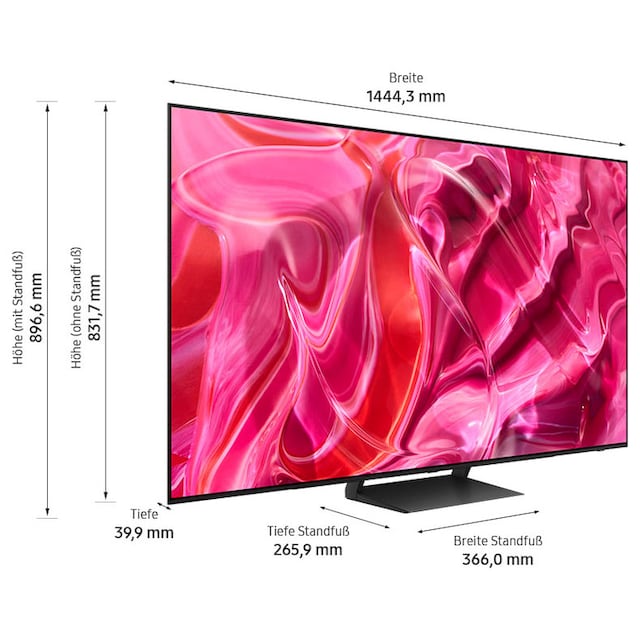 Samsung OLED-Fernseher, 163 cm/65 Zoll, Smart-TV, Neural Quantum Prozessor  4K,LaserSlim Design,Gaming Hub | BAUR