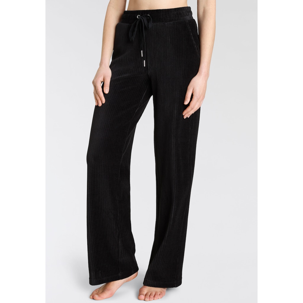 Vivance Homewearhose »-Loungehose«, mit breiter elastischen Cord Struktur, Loungewear