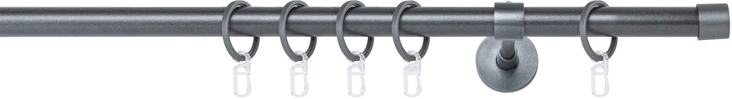 mydeco Gardinenstange »20mm Cap Wandträger 14 cm«, 1 läufig-läufig, Fixmaß