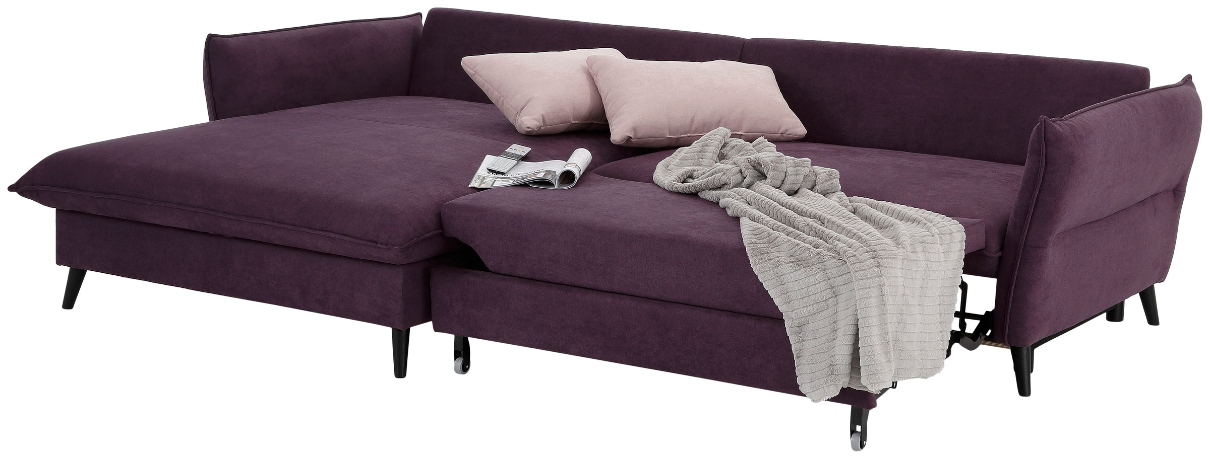Home affaire Ecksofa »Tirano, L-Form«, wahlweise mit Bettfunktion und Bettkasten
