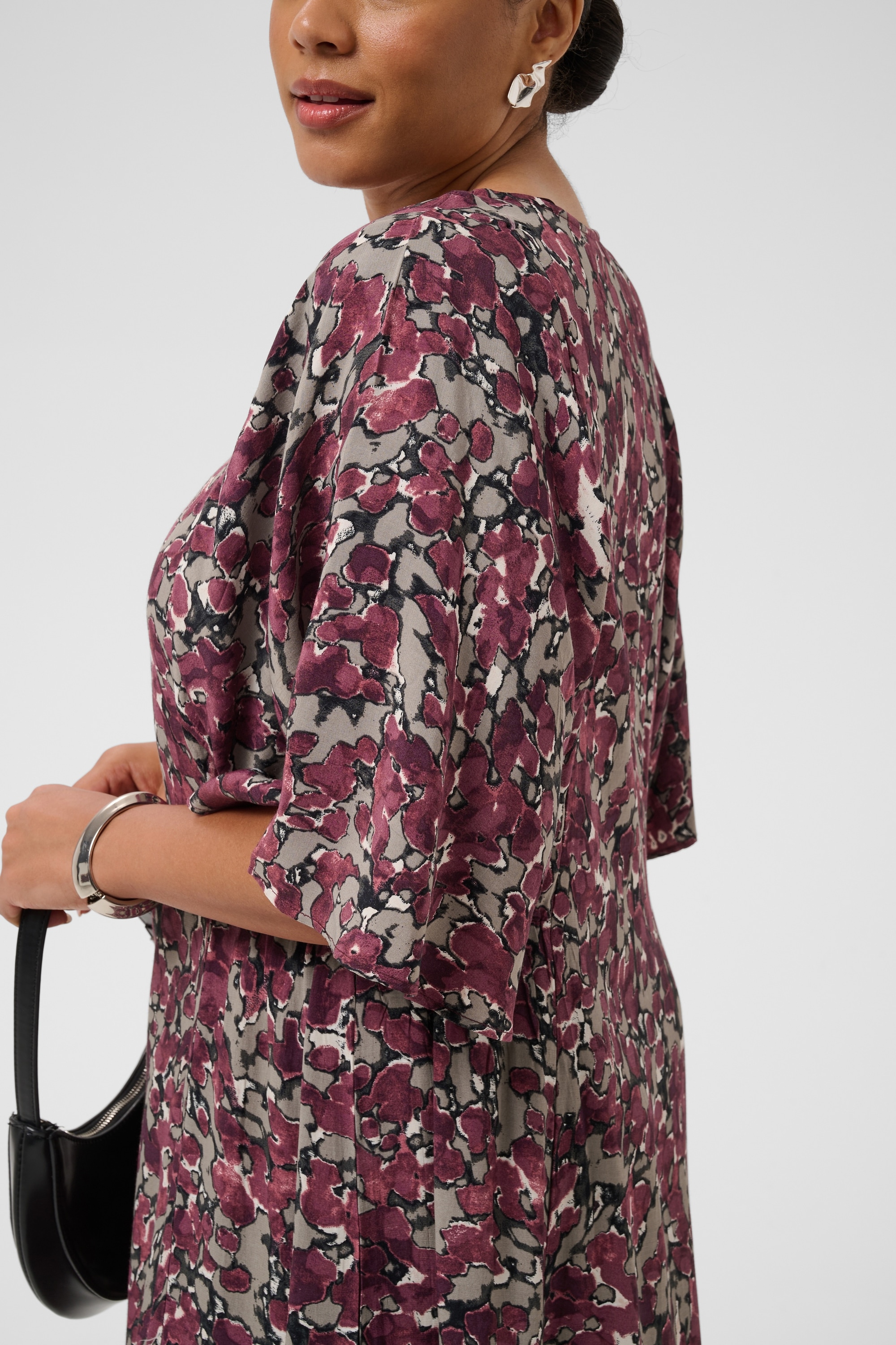 KAFFE Curve Midikleid »Damen Kleid KCmaggie«