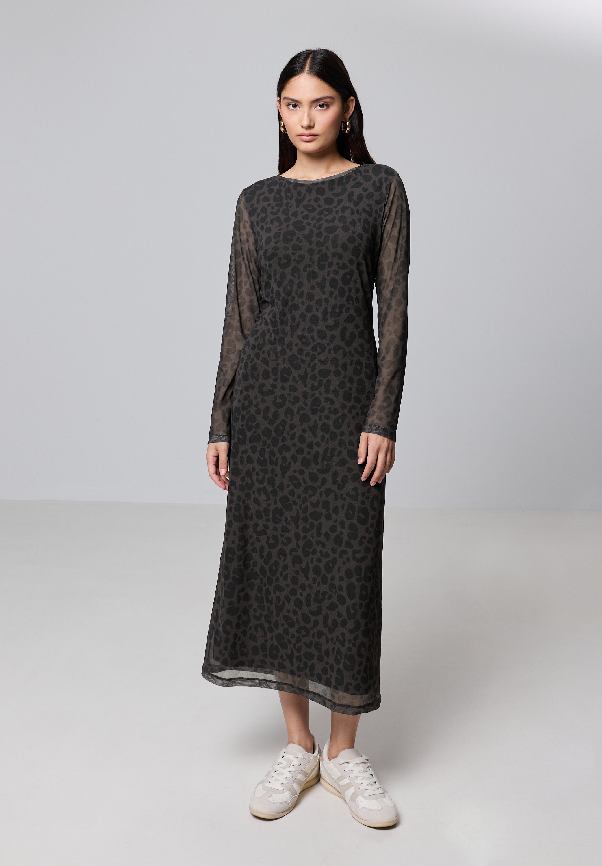 STREET ONE STUDIO Midikleid, mit Leo-Muster günstig online kaufen