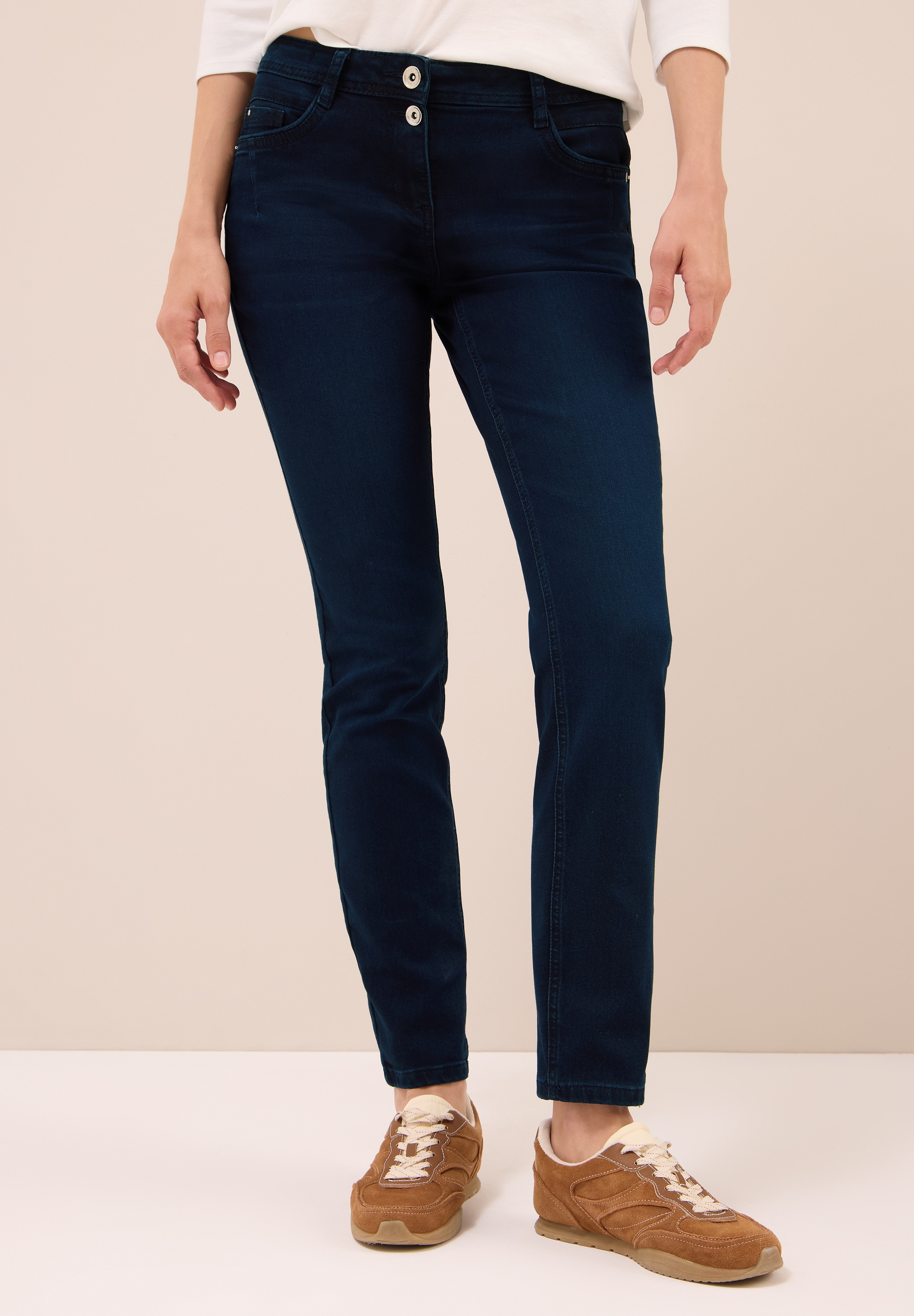 Cecil Comfort-fit-Jeans, Middle Waist