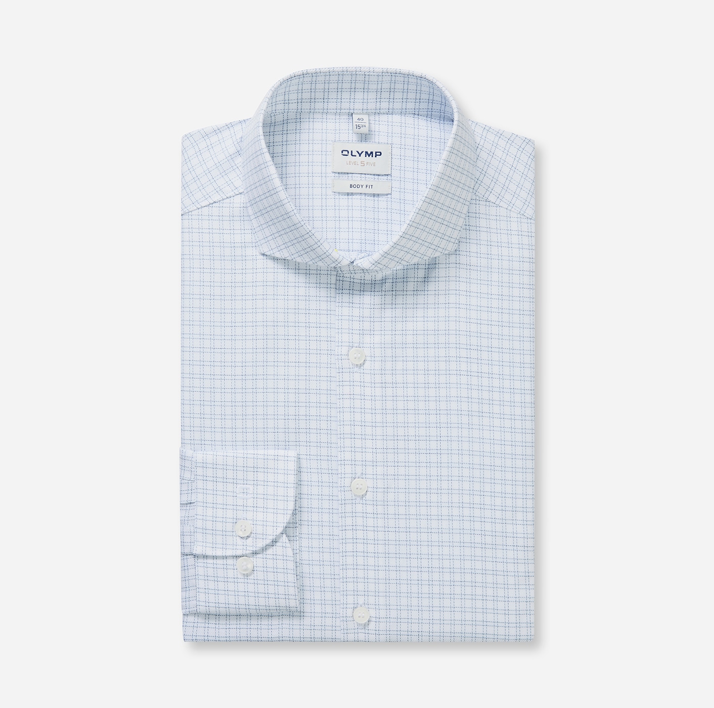 OLYMP Langarmhemd »Level 5« Body fit, Haifischkragen, Businesshemd