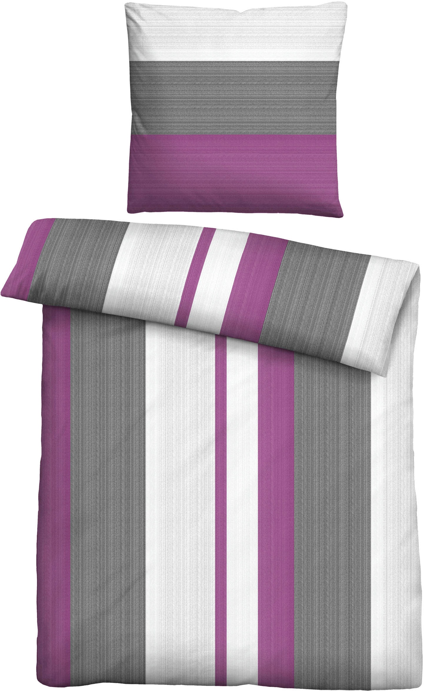 Castell - Markenbettwäsche Bettwäsche "0360459" 2 Stk. tlg. Thermo-Fleece, günstig online kaufen