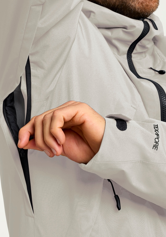 Jack Wolfskin Skijacke »FLOWLINE PRO 2L INS JKT M«, mit Kapuze