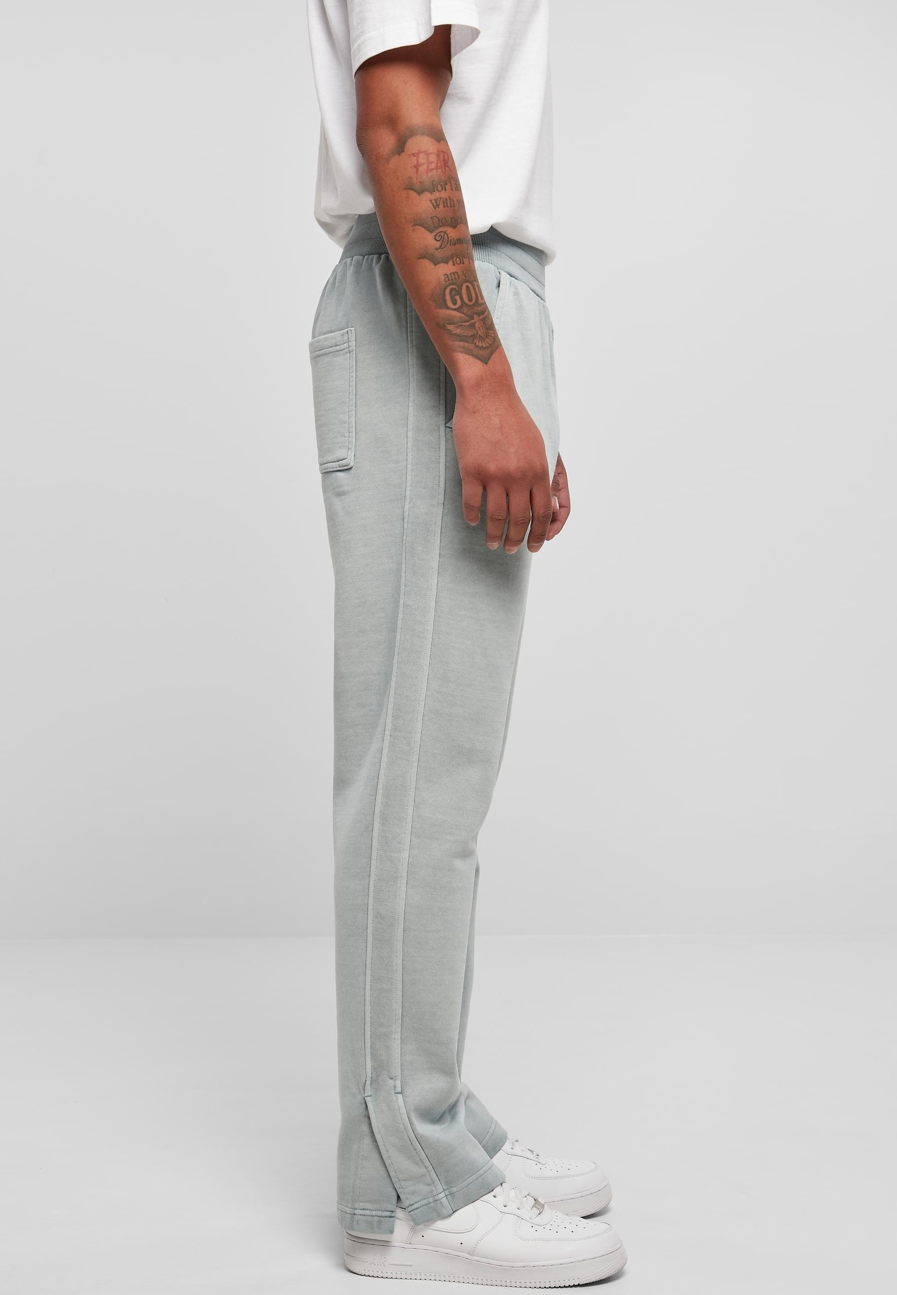 URBAN CLASSICS Jogginghose »Urban Classics Herren Heavy Terry Garment Dye Slit Sweatpants«, (1 tlg.)