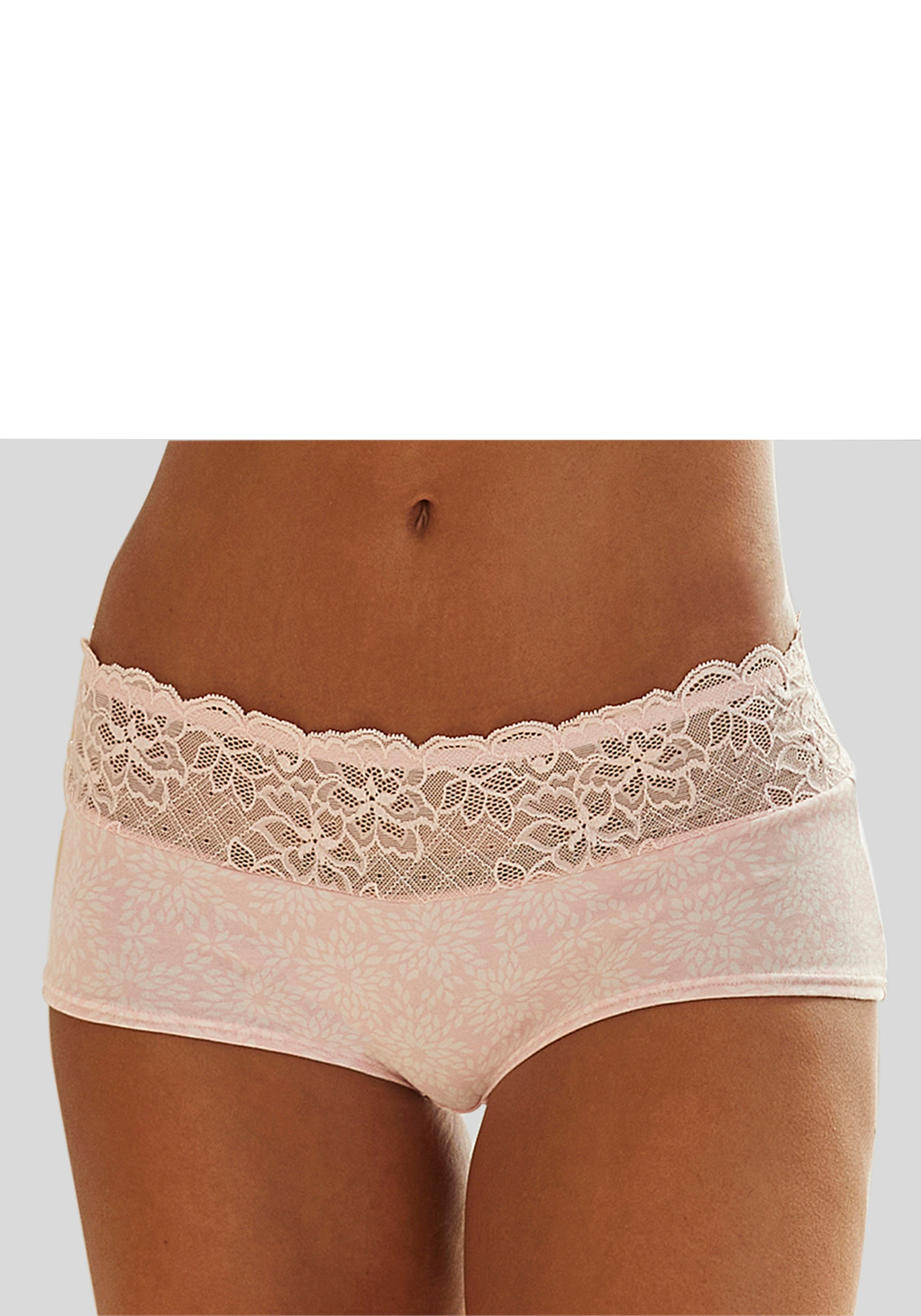 Nuance by Lascana Panty mit floralem Spitzenbund, als Wäsche-Set kombinierbar