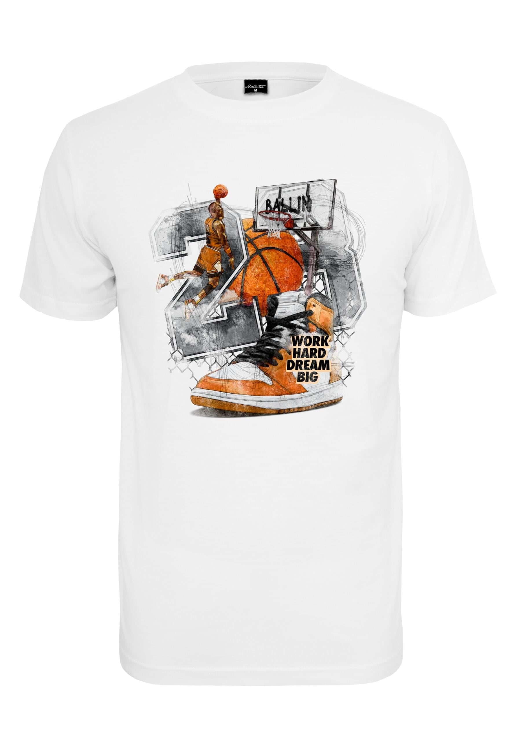 MisterTee Kurzarmshirt "MisterTee Herren Vintage Ballin Tee" 1 Stk. tlg. günstig online kaufen
