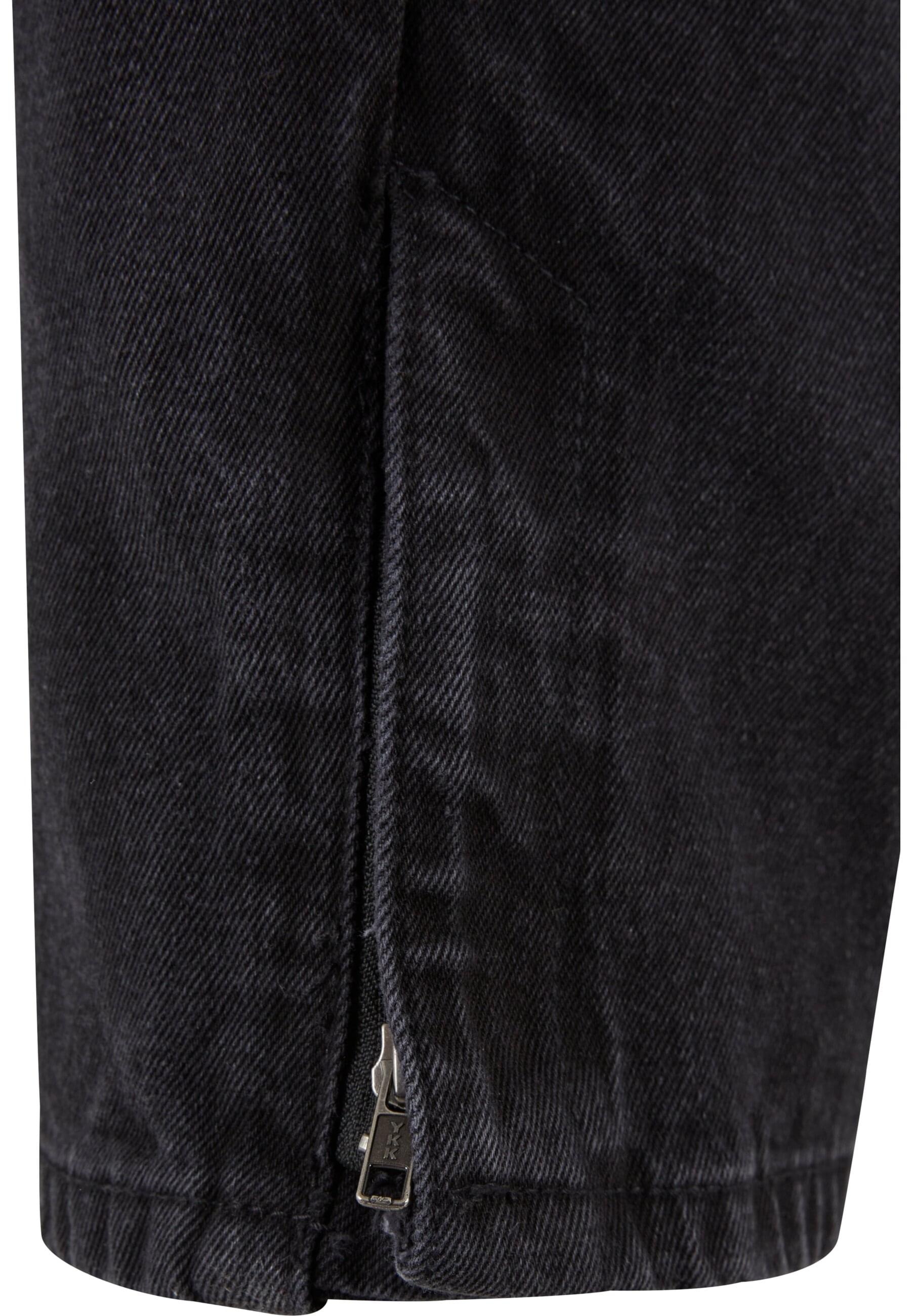 URBAN CLASSICS Bequeme Jeans »Urban Classics Herren Heavy Ounce Straight Fit Zipped Jeans«