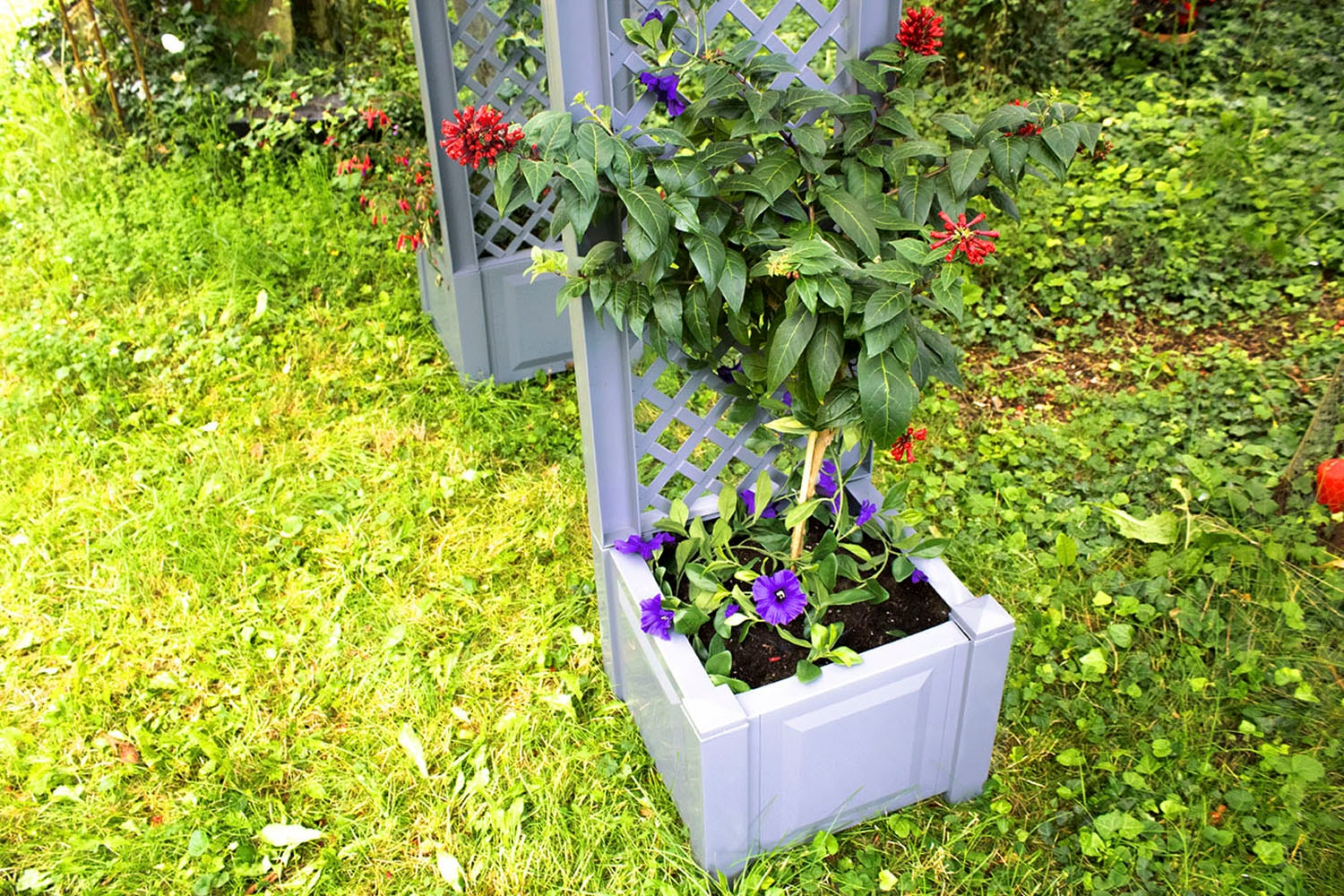 KHW Rosenbogen, BxTxH: 174x43x207 cm, mit 2 Pflanzkästen