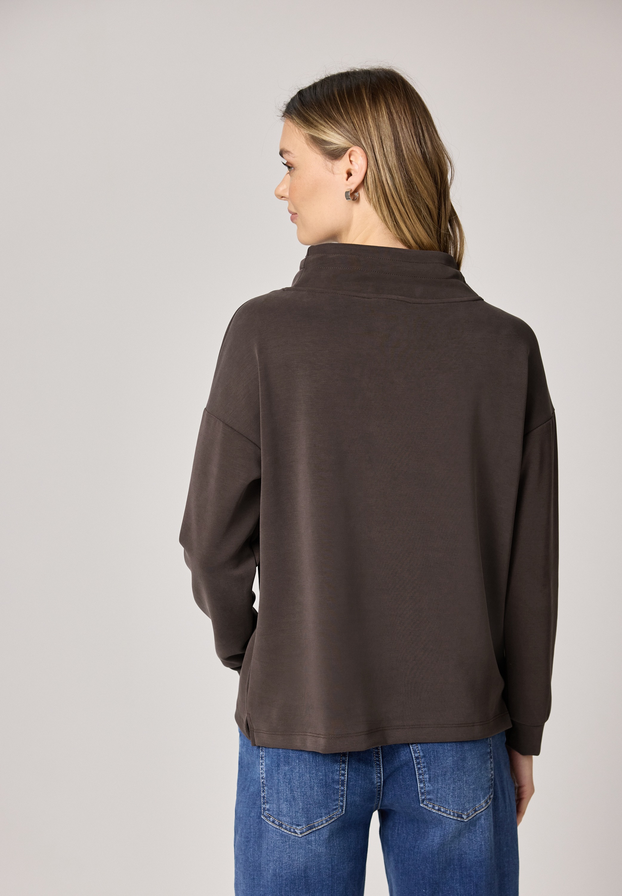 STREET ONE Langarmshirt im Silk Look günstig online kaufen