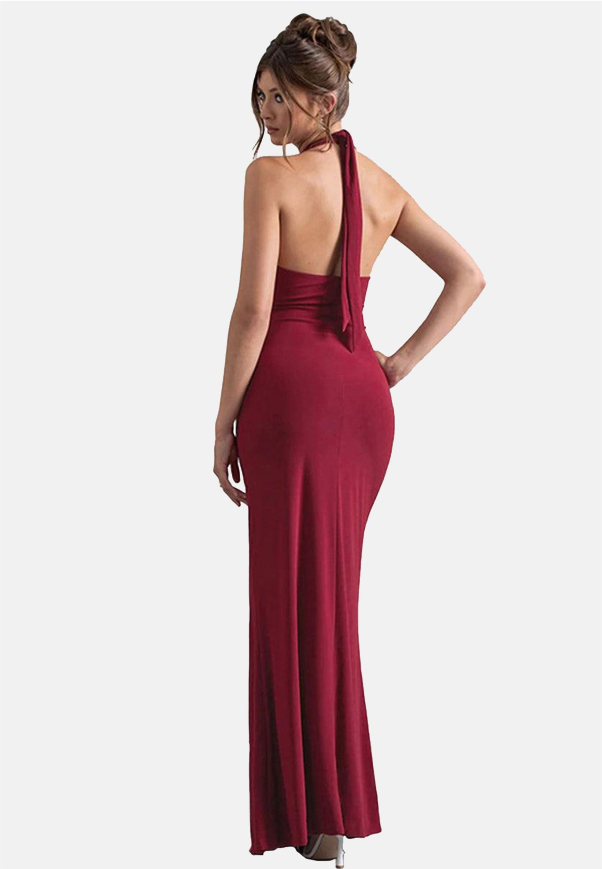 Moda Minx Jerseykleid »Amber Long Dress«, mit angesagtem Neckholder-Design