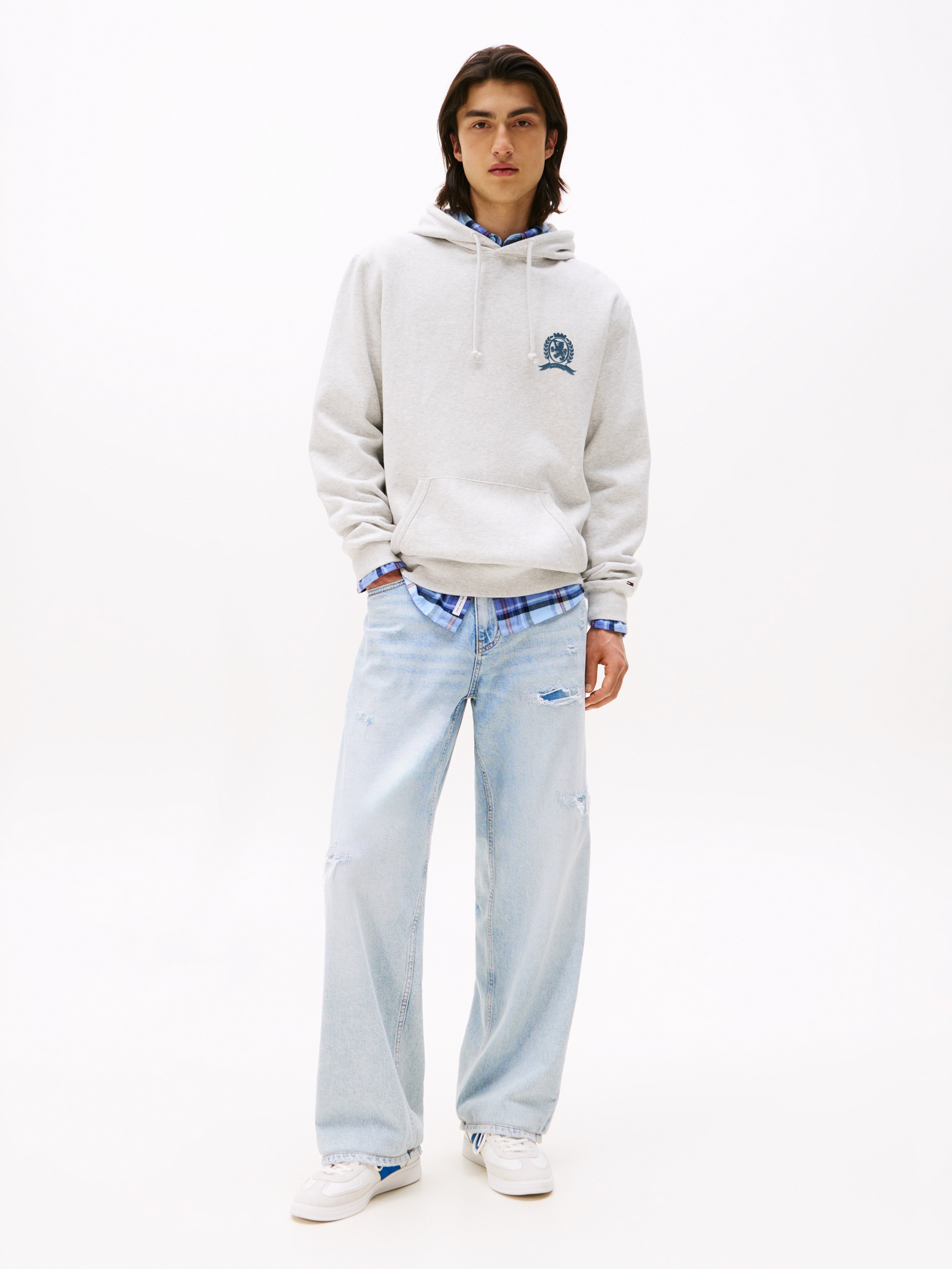Thumbnail - Tommy Jeans Hoodie "TJM WASHED CREST PLAY" regular fit, Sweatshirt, Rückenprint
