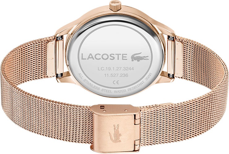 Lacoste Quarzuhr »LACOSTE CLUB, 2001170«, Armbanduhr, Damenuhr, Mineralglas, analog, Edelstahlarmband