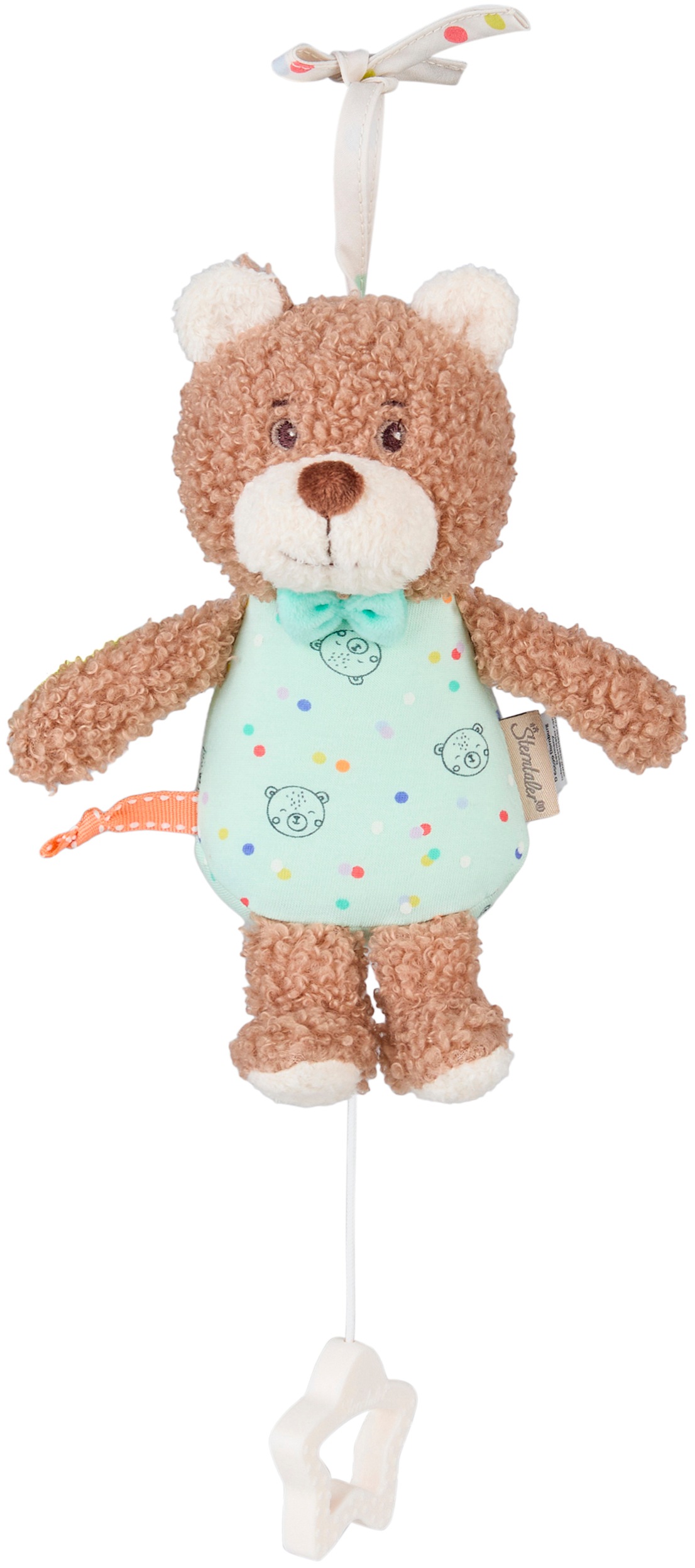 STERNTALER Kinder Spieluhr "Bär Bo, S", braun, Flauschstoff, B:16cm H:19cm T:7cm, Spieluhren