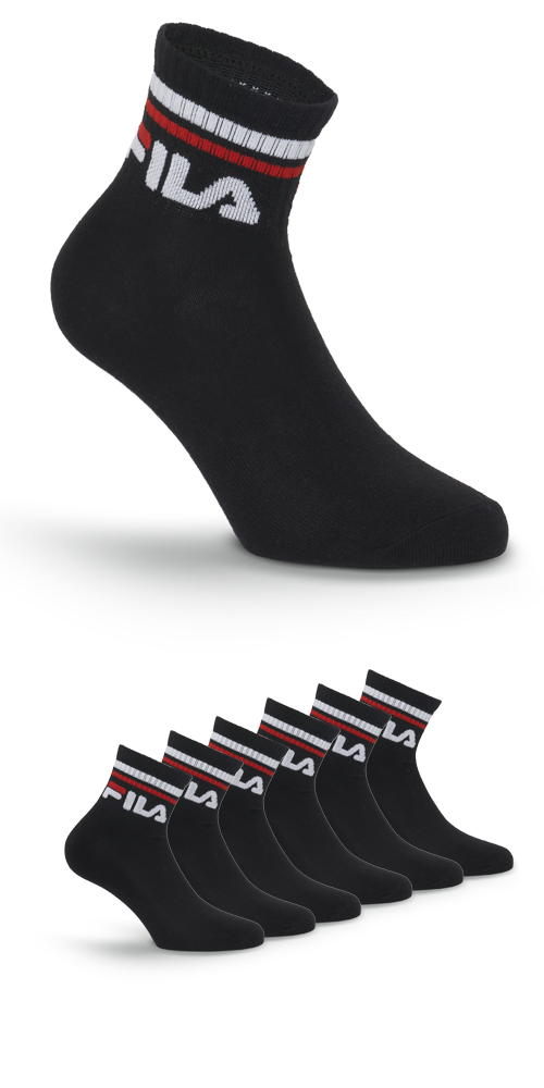 Fila Kurzsocken "UNISEX QUARTER PLAIN SOCKS", (6 Paar), mit Logo-Schriftzug günstig online kaufen