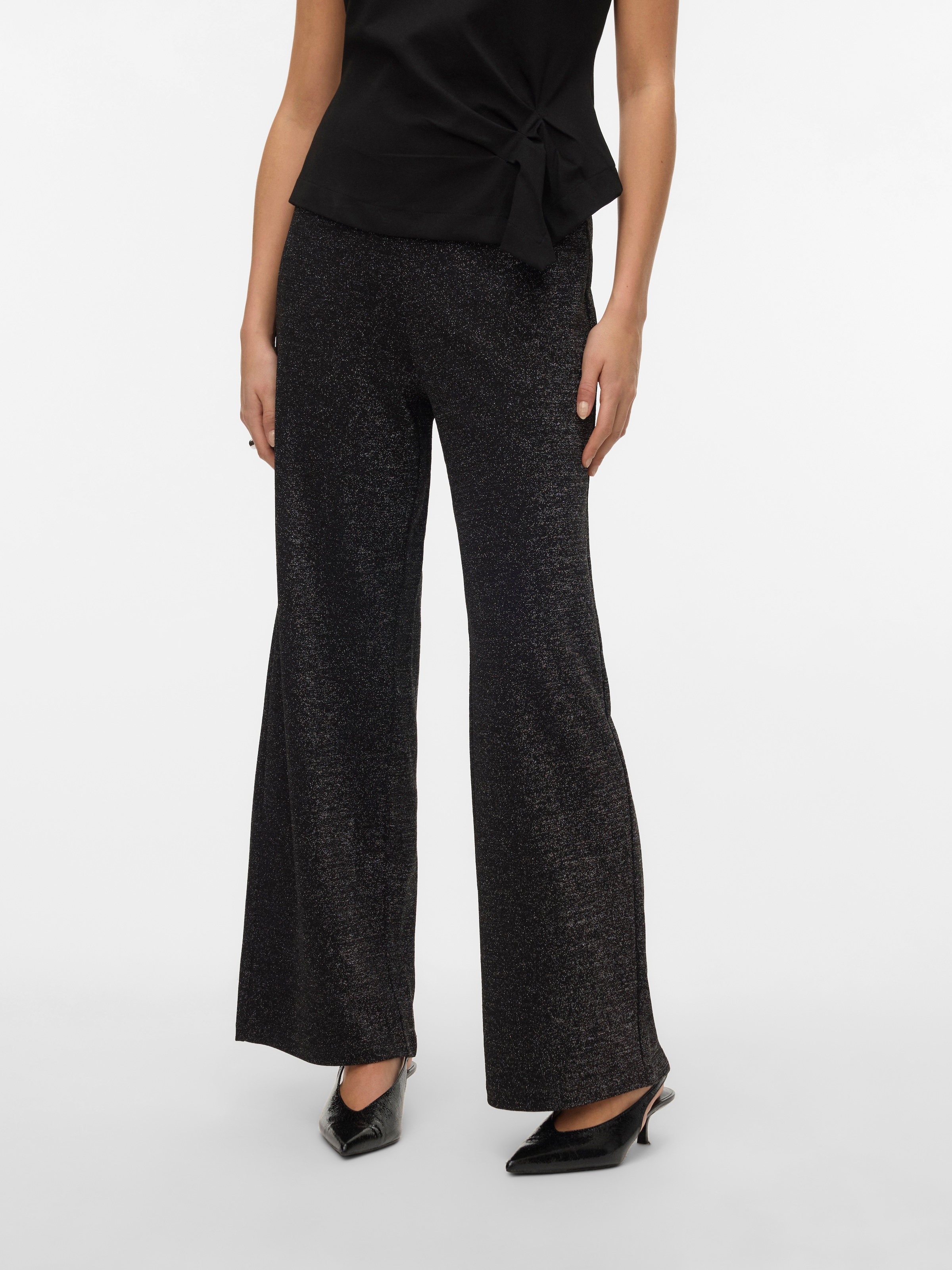 Vero Moda Schlupfhose "VMBERLIN MW WIDE GLITTER PANT NOOS" Sommerhose günstig online kaufen