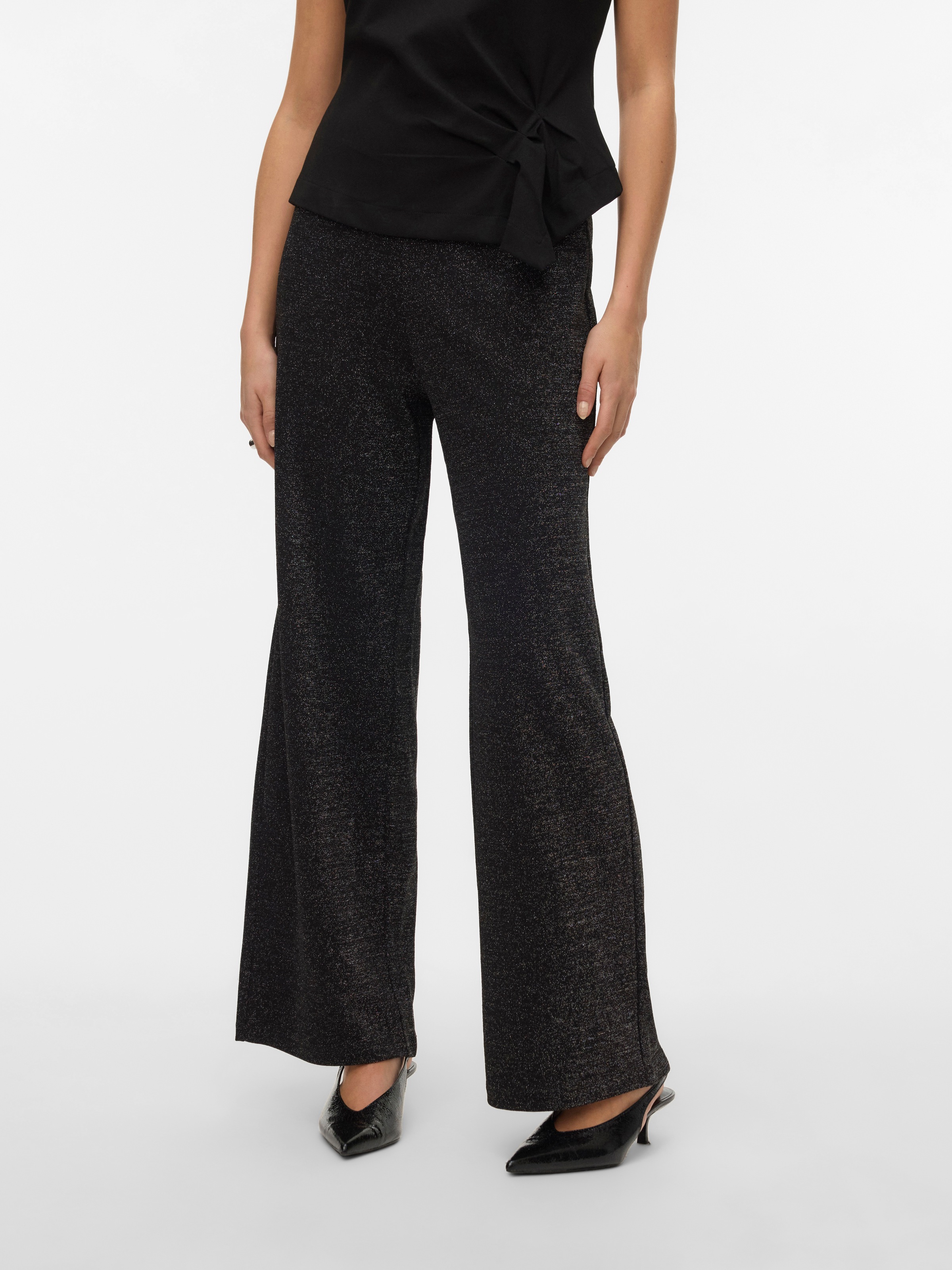 Vero Moda "VMBERLIN MW WIDE GLITTER PANT NOOS" Sommerhose