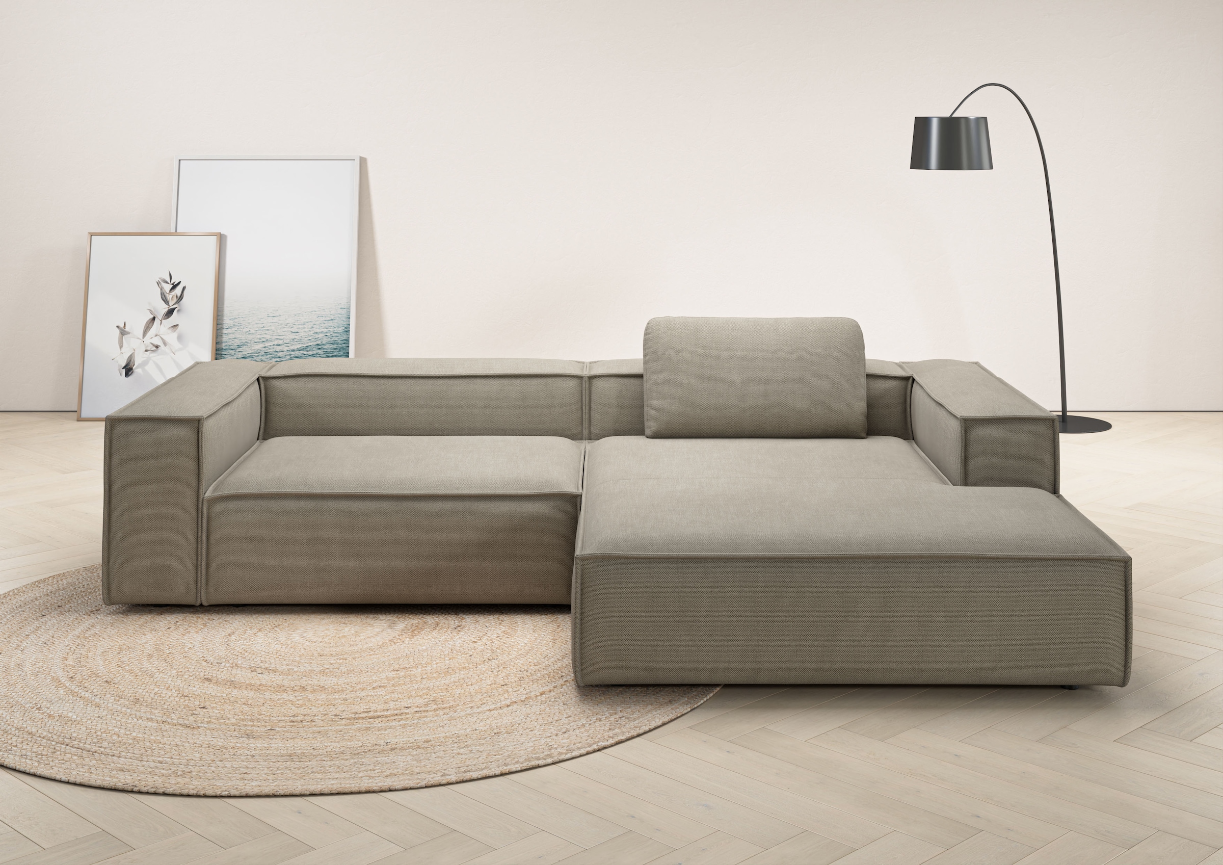 Places of Style Ecksofa "Watertown, modernes XXL L-Form, 306 cm breit", Gro günstig online kaufen