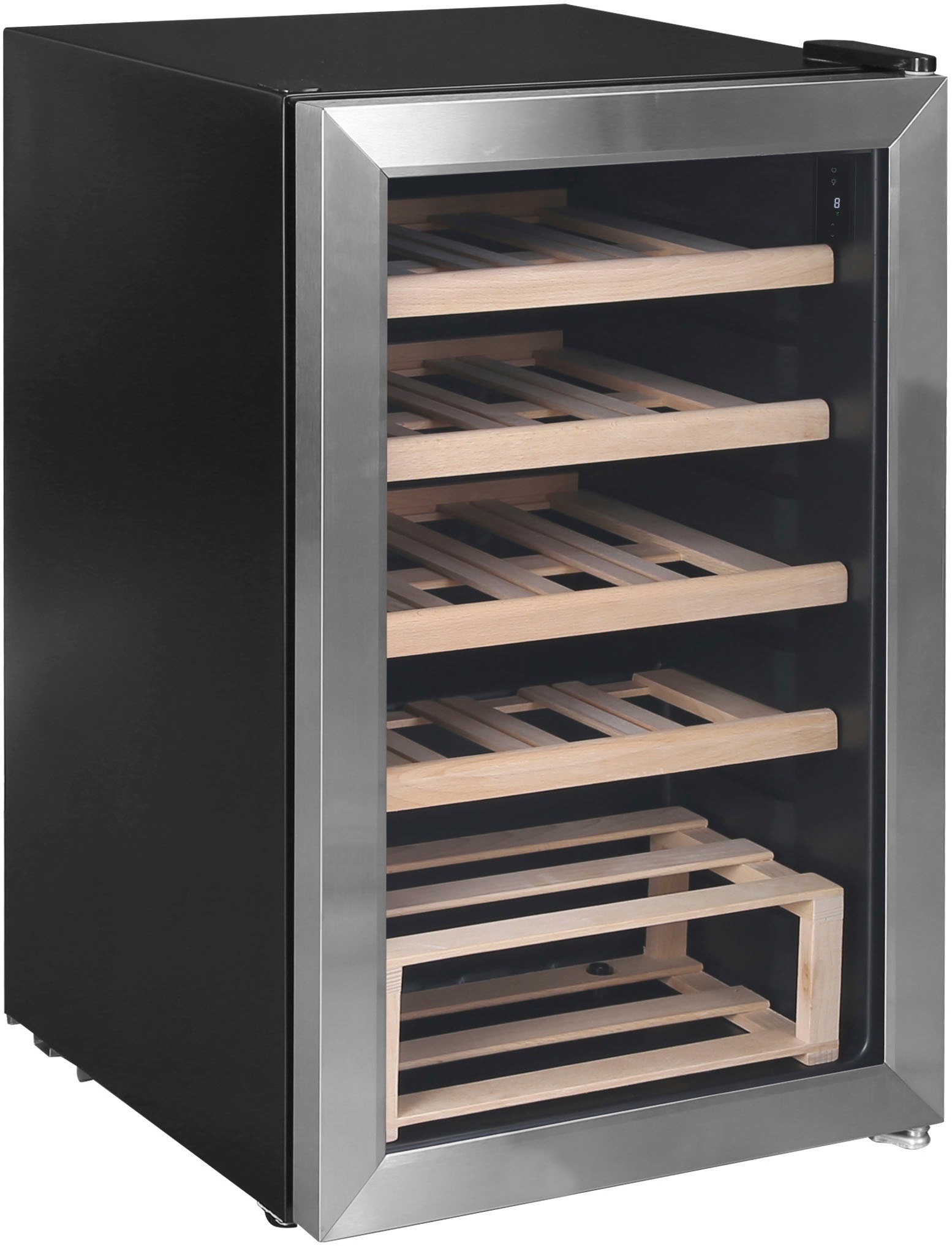 Thumbnail - Hanseatic Weinkühlschrank "HWC20FCBH-2," für 20 Stk. Standardflaschen á 075l mit digitaler Temperaturanzeige, LED Beleuc...