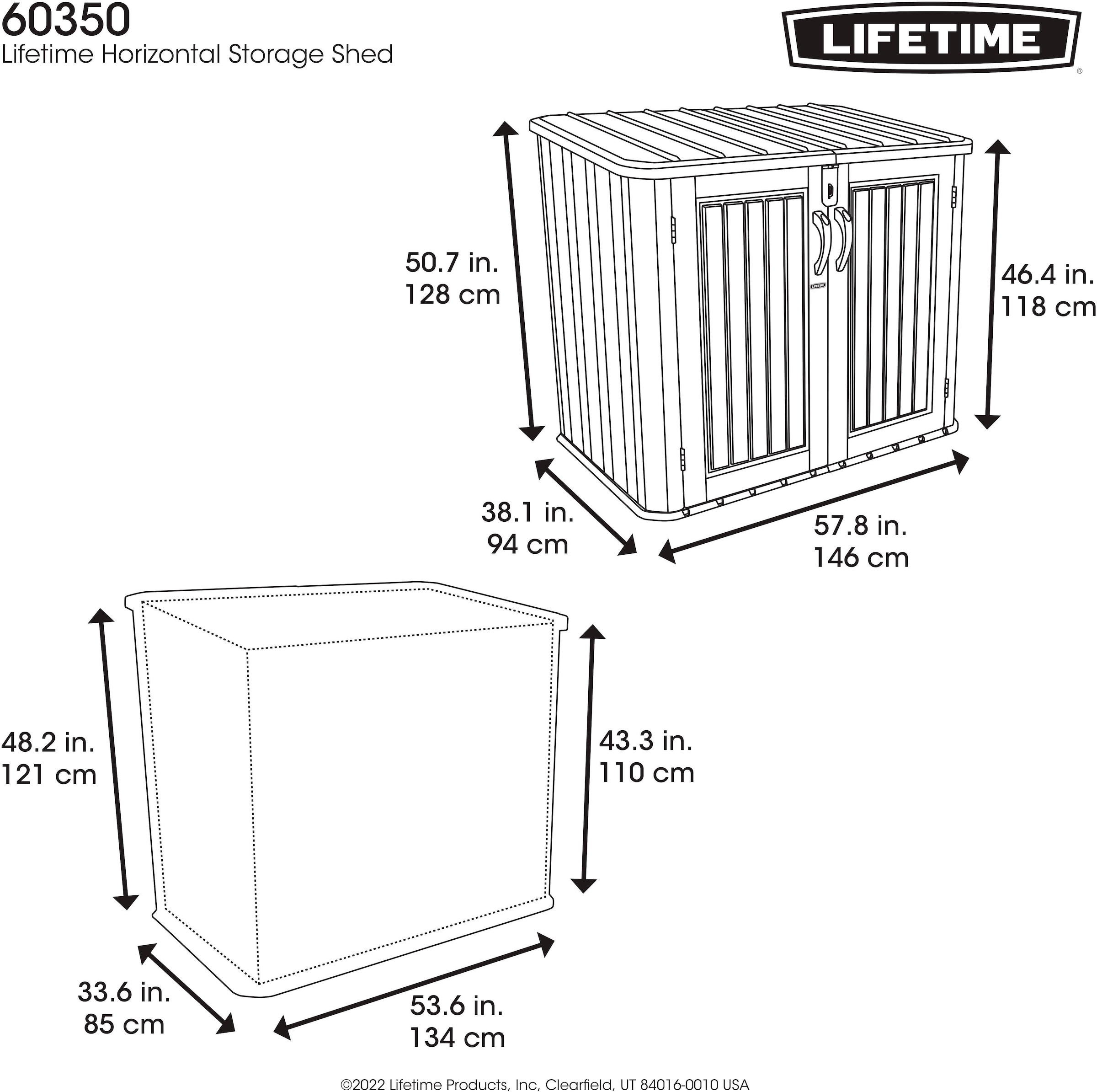 50NRTH Mülltonnenbox »Phil«, BxTxH: 146x94x128 cm, für 2 Mülltonnen á 240 l