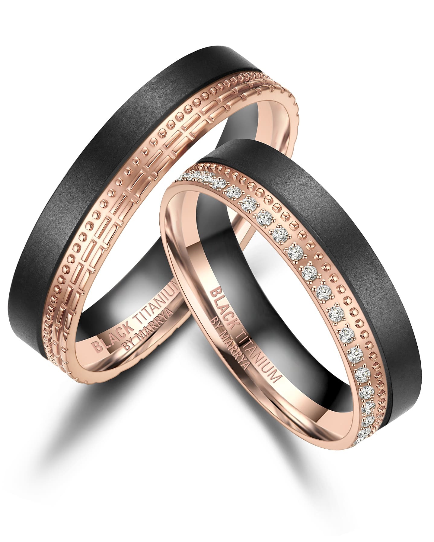 Marrya Partnerring »BLACK TITANIUM by MARRYA«