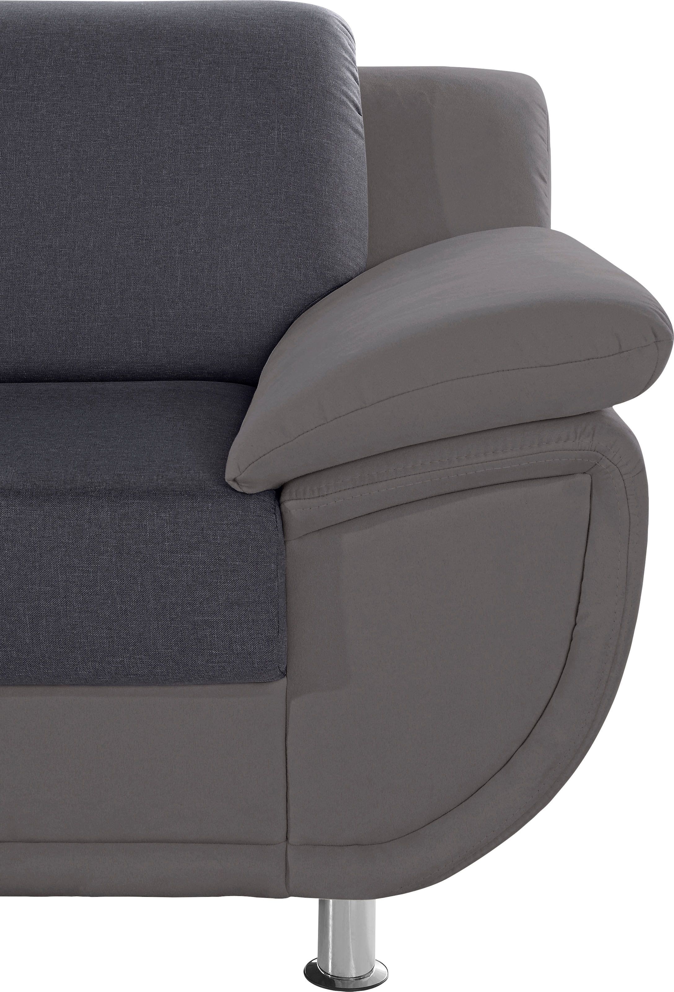TRENDMANUFAKTUR Wohnlandschaft »Rondo 3, zeitlos und modern, im Materialmix, U-Form«, wahlweise für mehr Komfort mit Federkern, wahlweise mit Bettfunktion