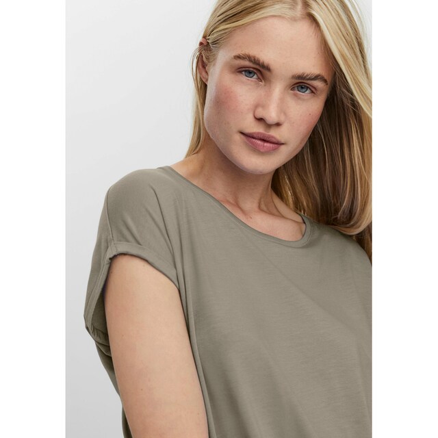 Vero Moda Rundhalsshirt »VMAVA PLAIN SS TOP« für kaufen | BAUR