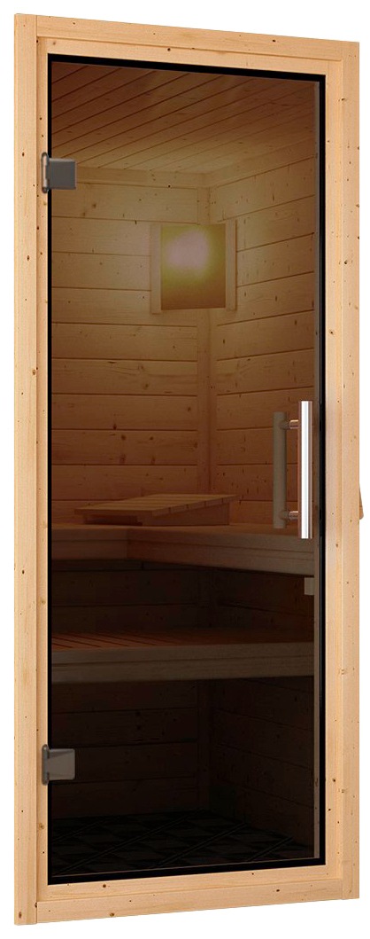 Karibu Sauna »Sanna 2«, 9-kW-Ofen mit externer Steuerung