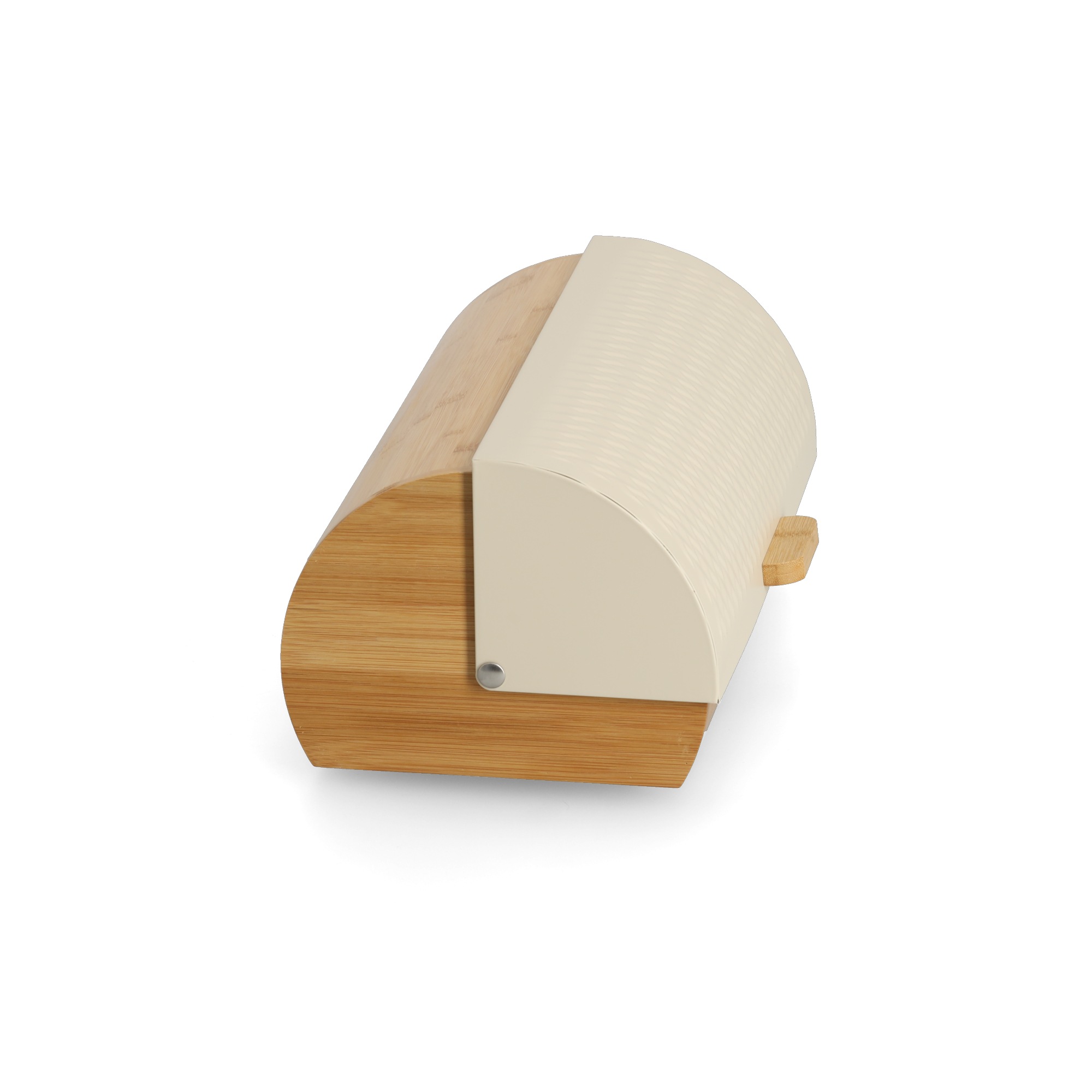 Zeller Present Brotkasten »Brotbox« Bambus/Metall, creme - ca. 36x21x17 cm