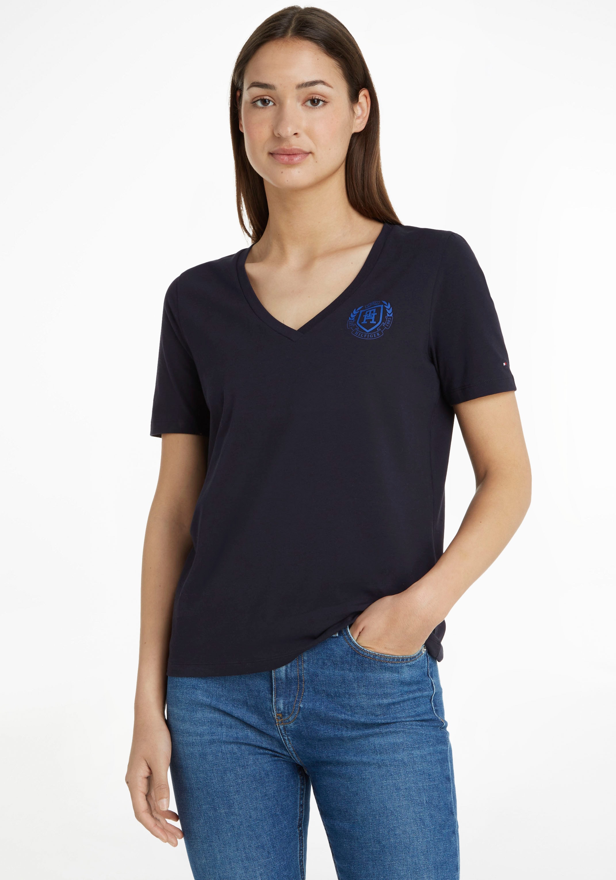 Tommy Hilfiger T-Shirt, mit Markenlabel bestellen BAUR 
