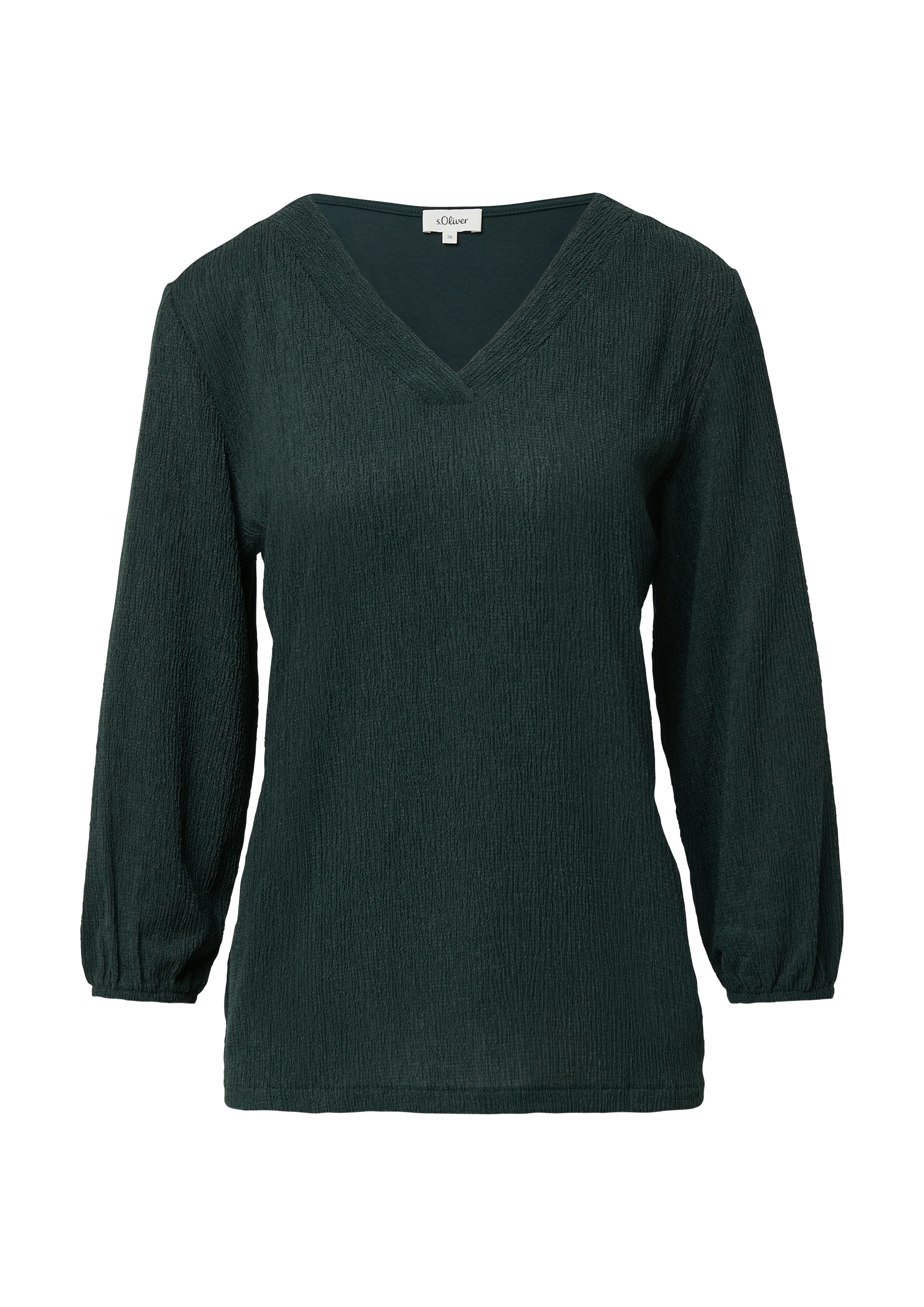 s.Oliver 3/4-Arm-Shirt, mit V-Ausschnitt